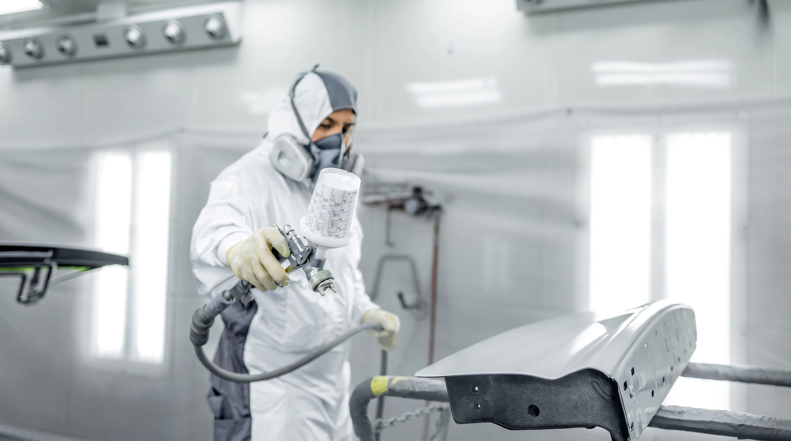 Collision repair bay at Certified Collision Center of Riverside, a Hyundai Certified Collision Center