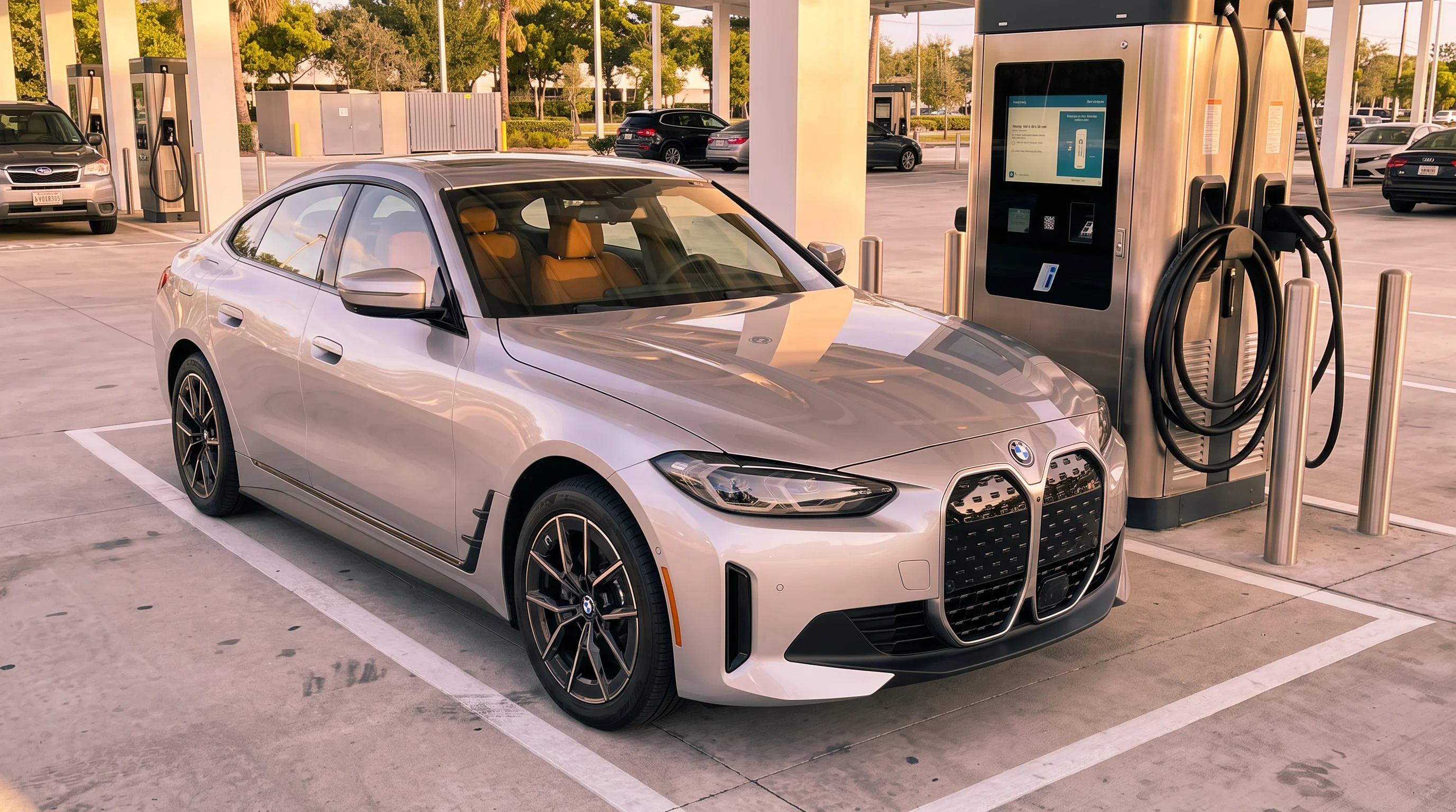 BMW i4 2026 totalmente eléctrico, ejemplo para calcular cuánto cuesta cargar un auto eléctrico