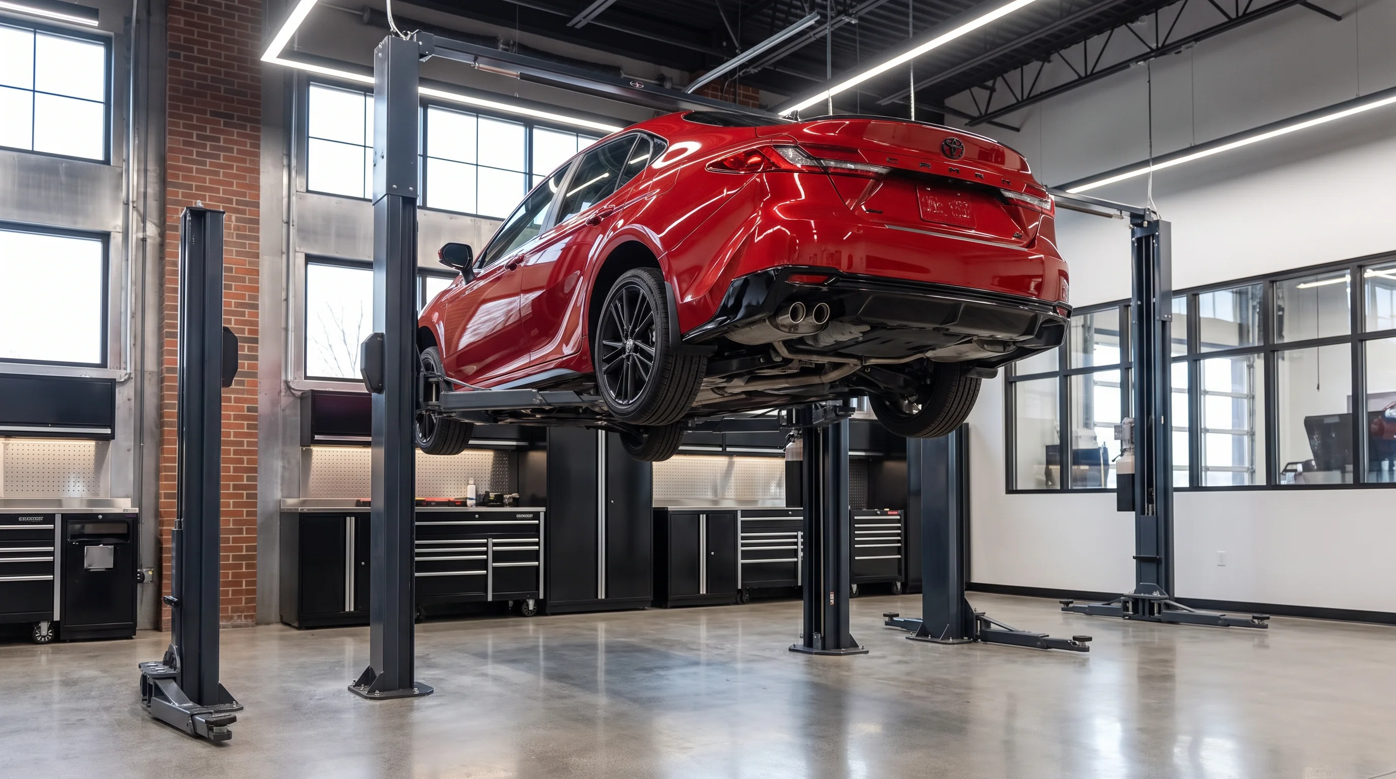 Servicio de cambio de aceite en un Toyota Camry en Capistrano Valley Toyota