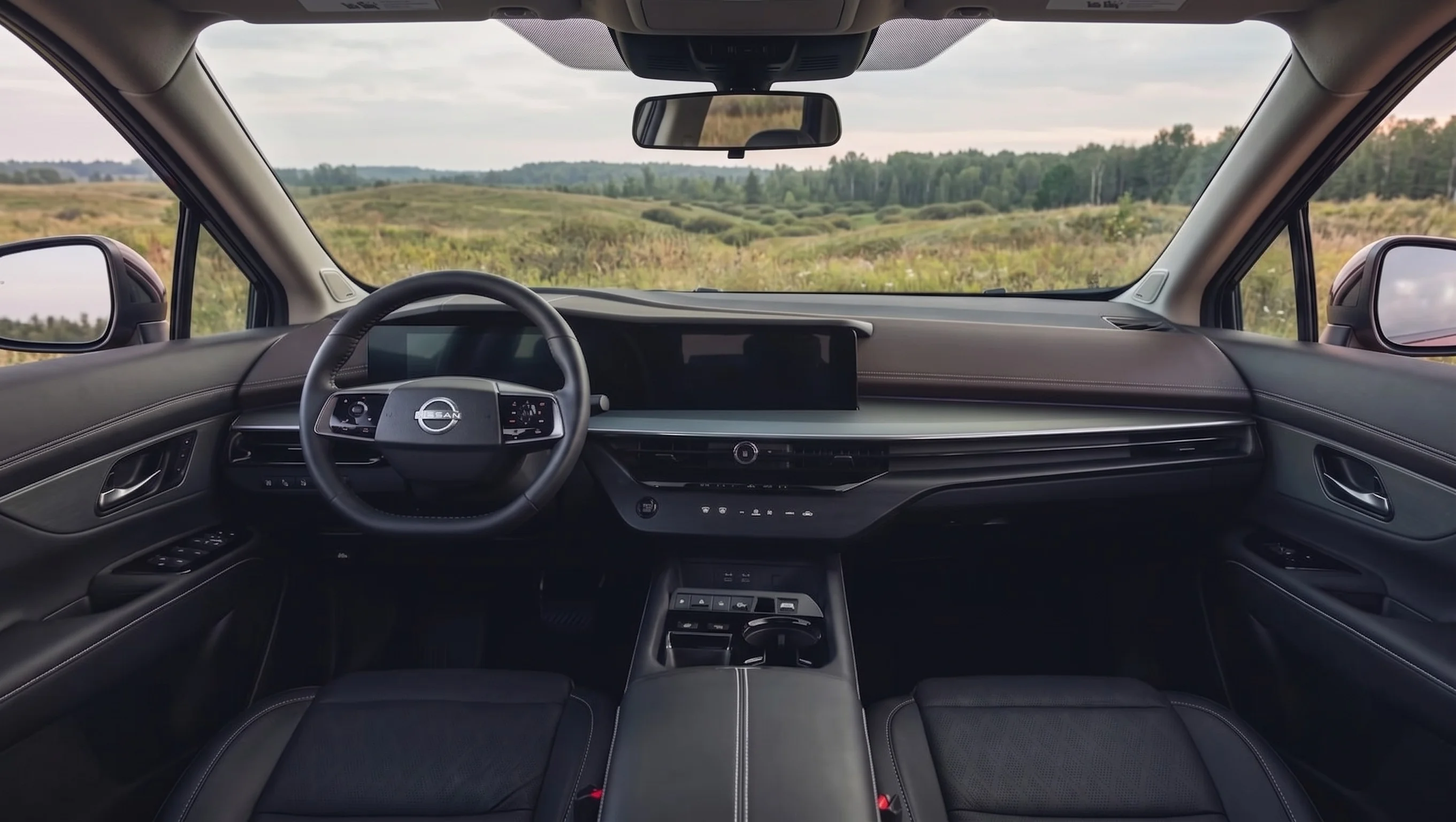 2026 Nissan Murano interior with dual 12.3-inch displays and available Bose audio, available at Empire Nissan in Ontario, CA