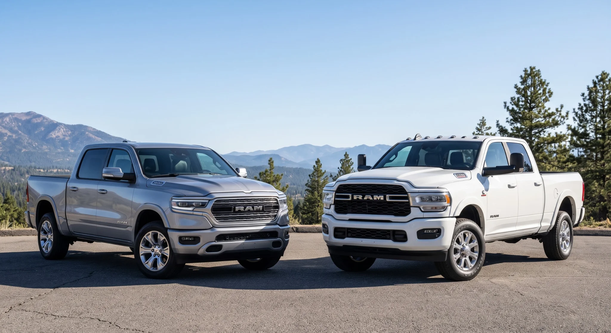 2026 Ram 1500 and Ram 2500 pickup trucks compared at Fontana CDJR