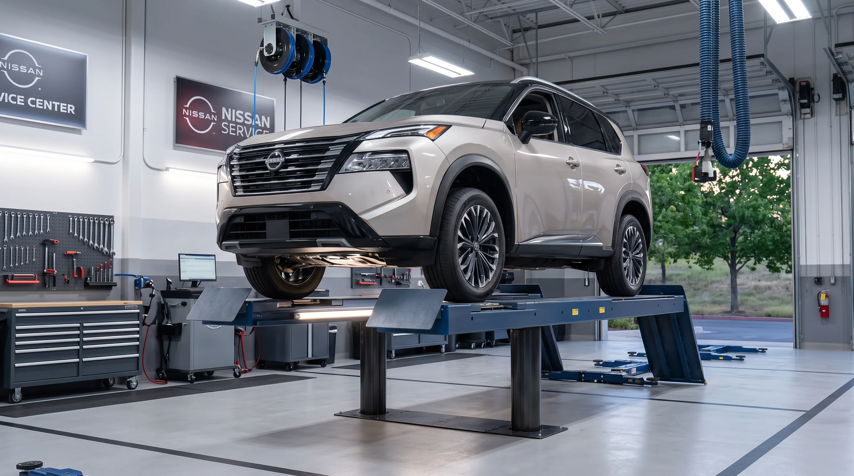 Nissan brake pad and rotor service at Empire Nissan in Ontario, CA