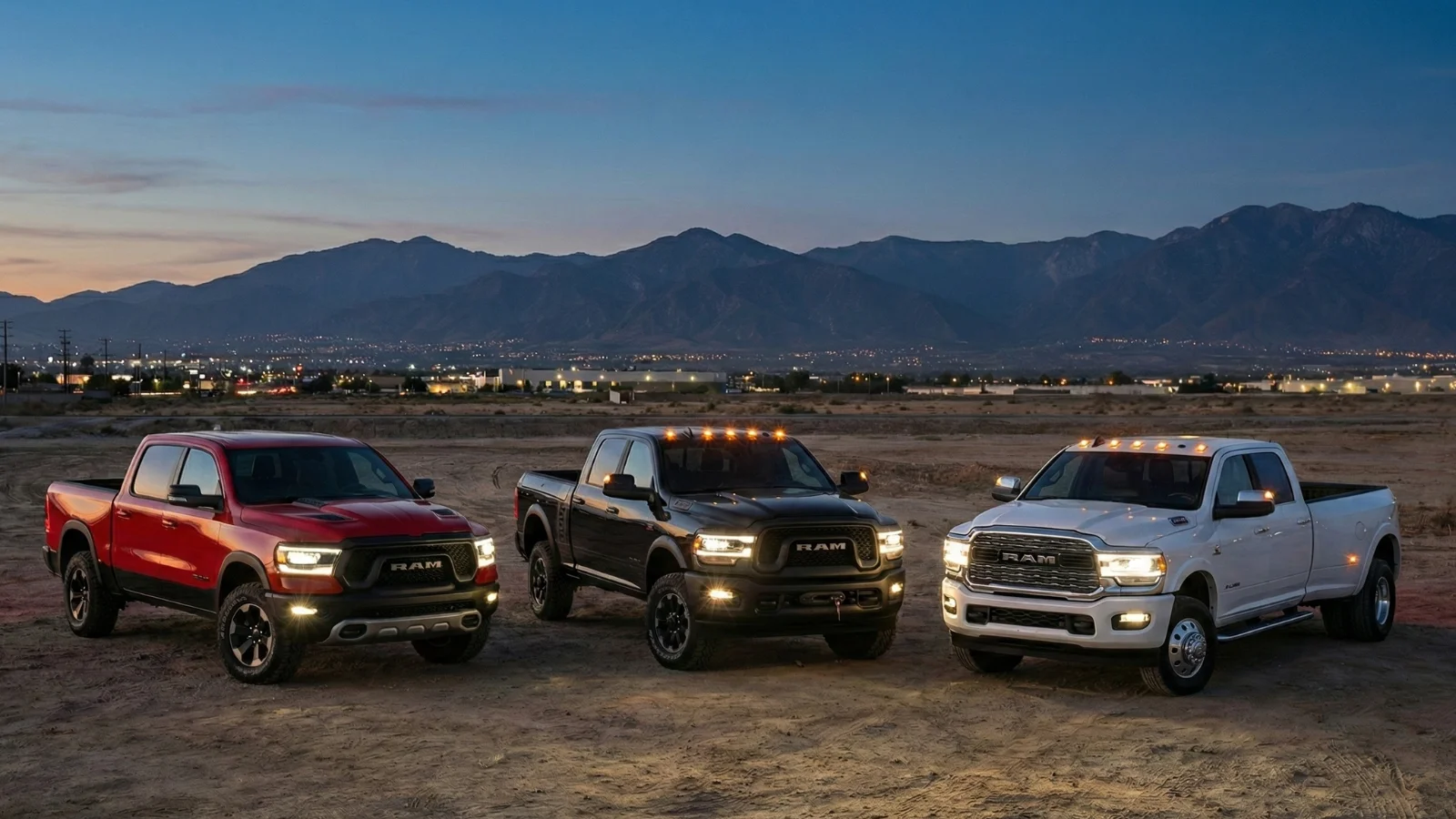 Ram truck bed configuration comparison showing 5'7