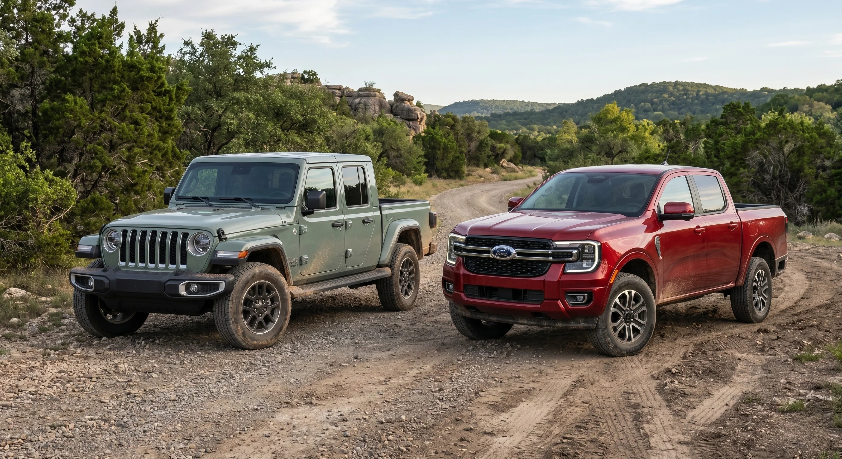 2026 Jeep Gladiator vs. 2026 Ford Ranger comparison at Fontana Chrysler Dodge Jeep Ram