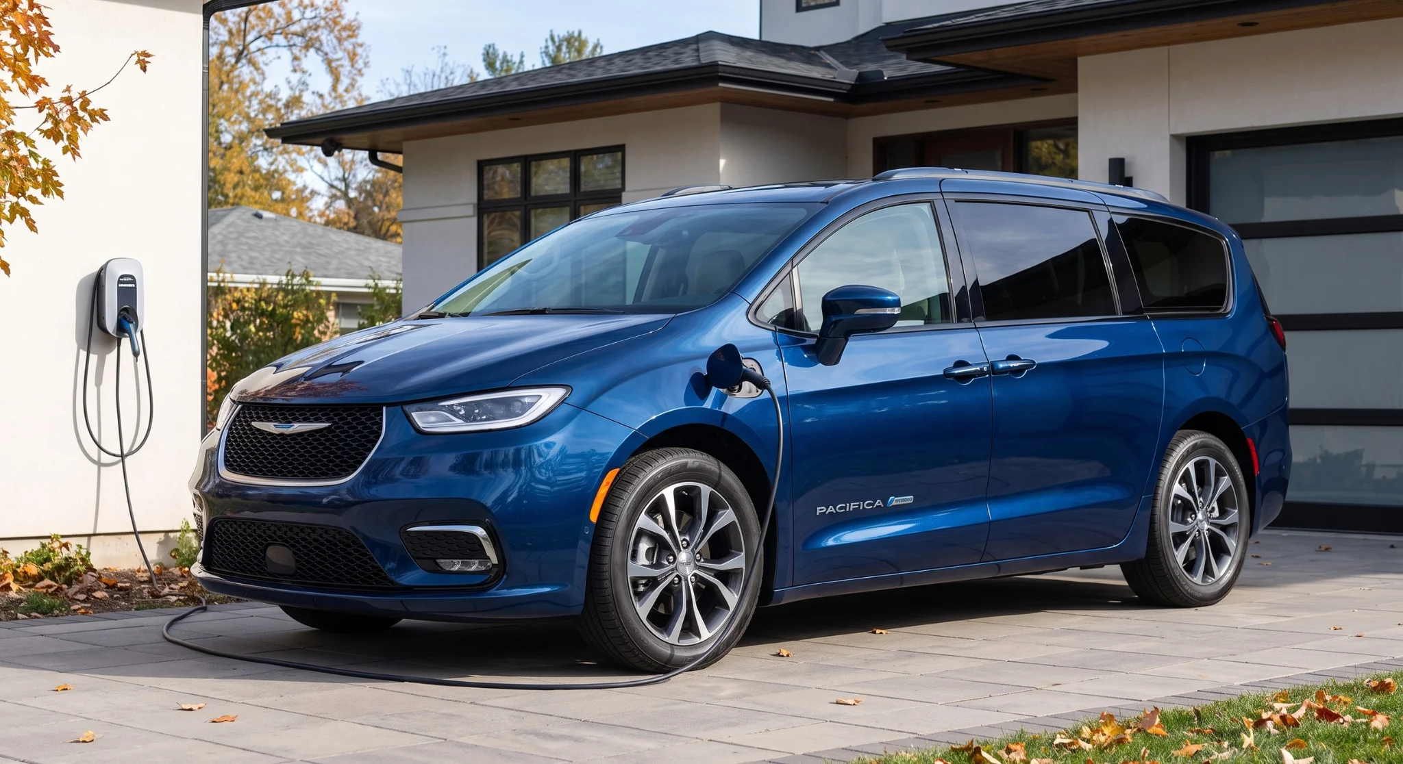 2026 Chrysler Pacifica Plug-In Hybrid minivan front three-quarter view at Fontana Chrysler Dodge Jeep Ram