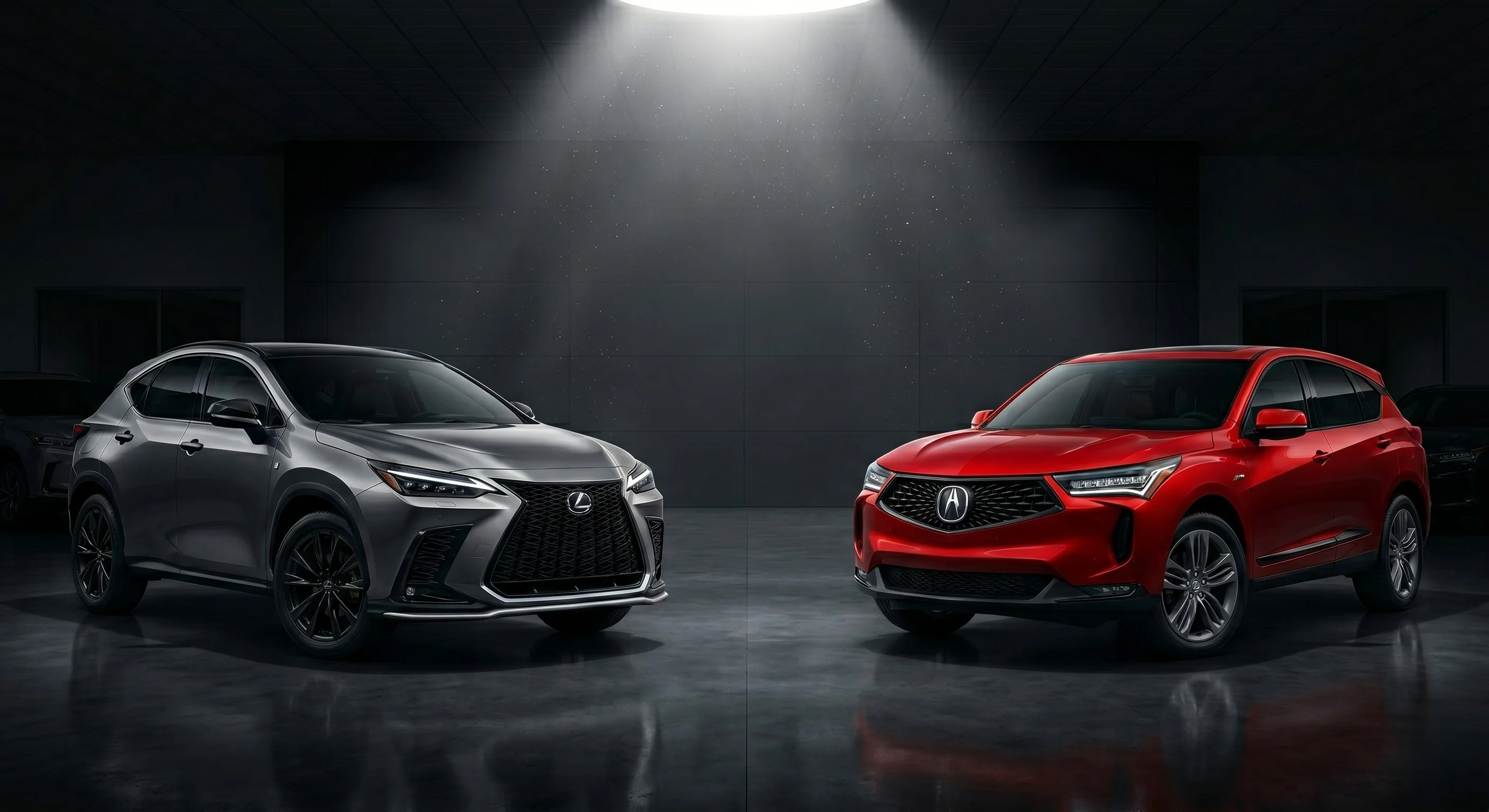 2026 Lexus NX 350h compared with the 2026 Acura RDX luxury SUV