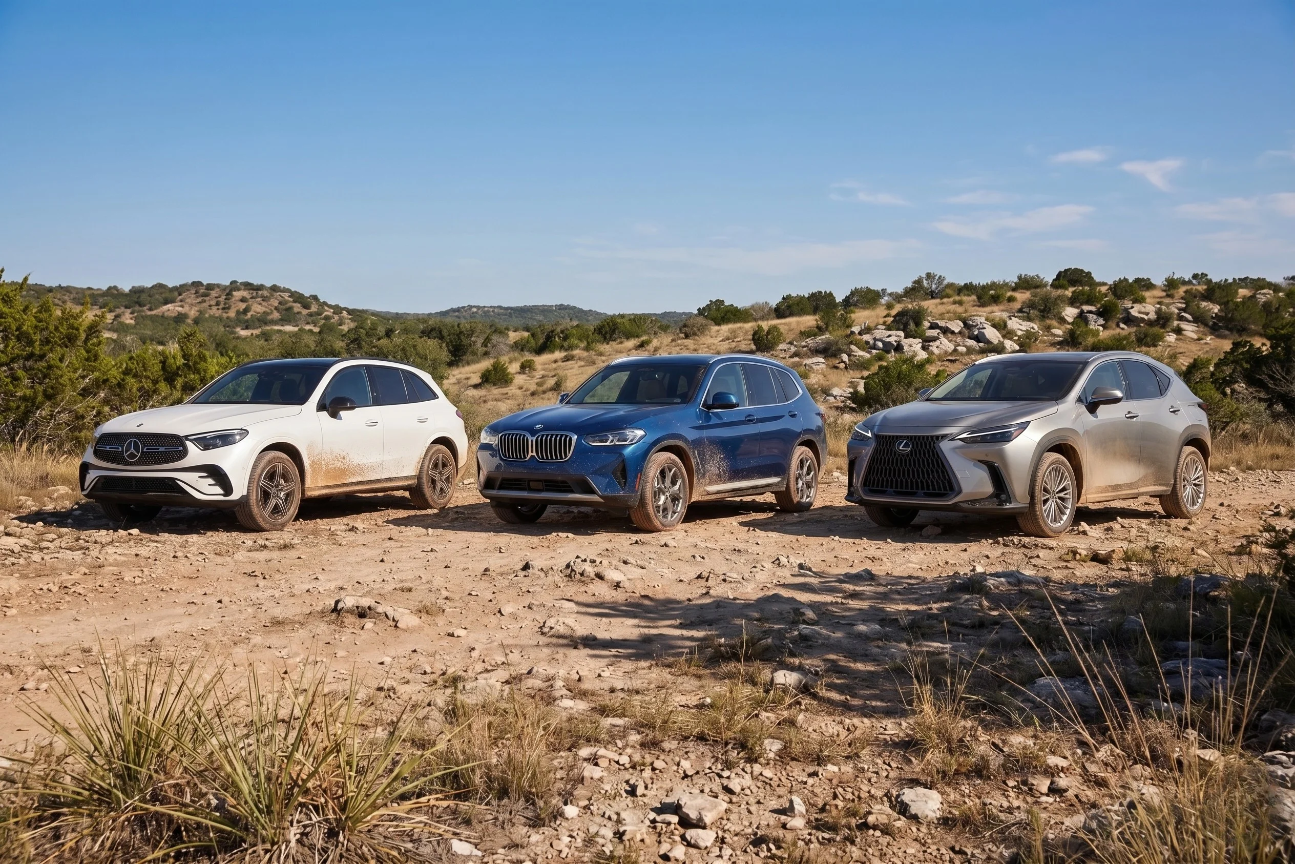 Lexus, BMW and Mercedes-Benz luxury SUVs compared side by side