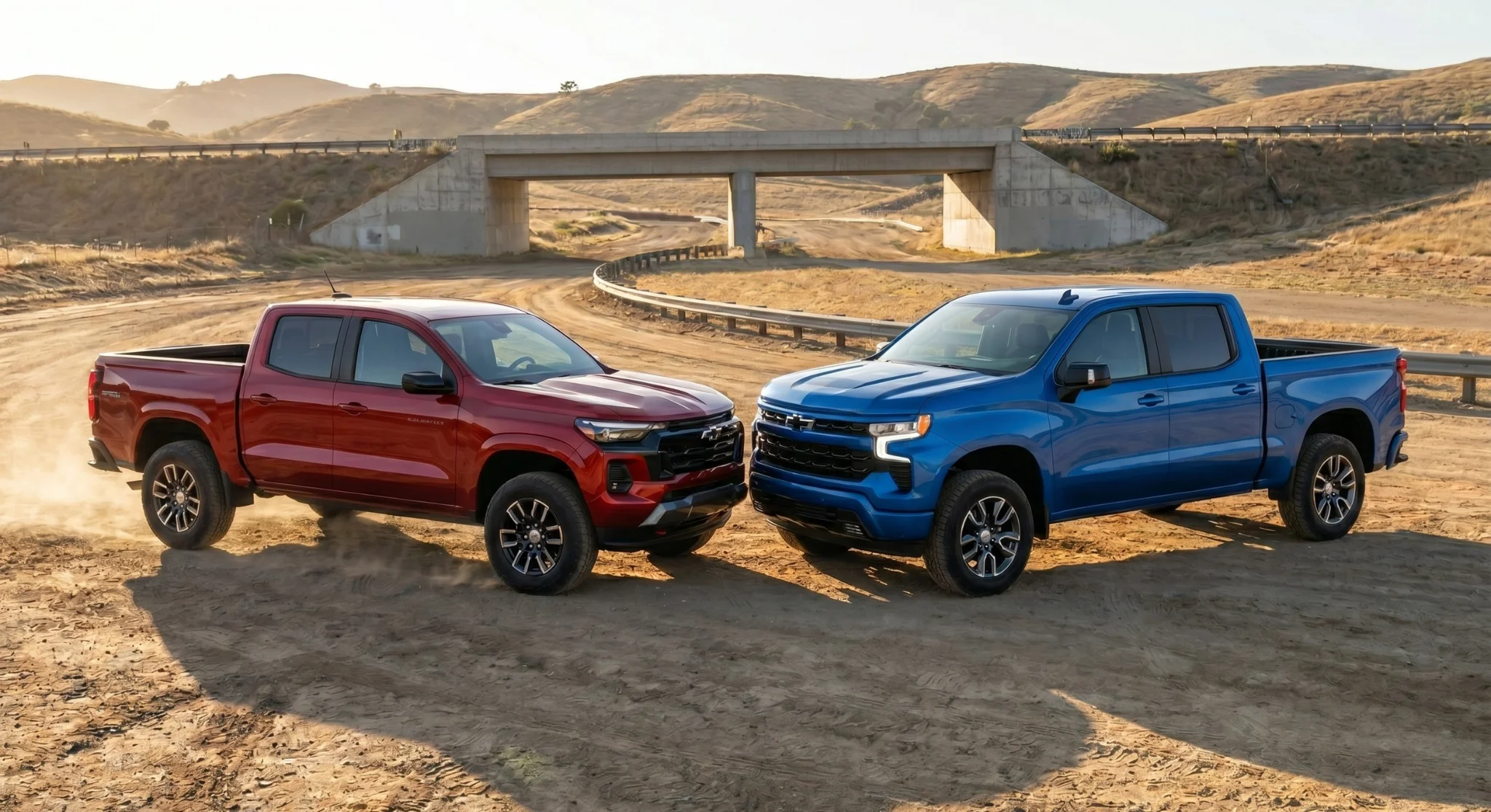 2026 Chevrolet Colorado and Silverado 1500 trucks at Galleria Chevrolet in Dallas, Texas