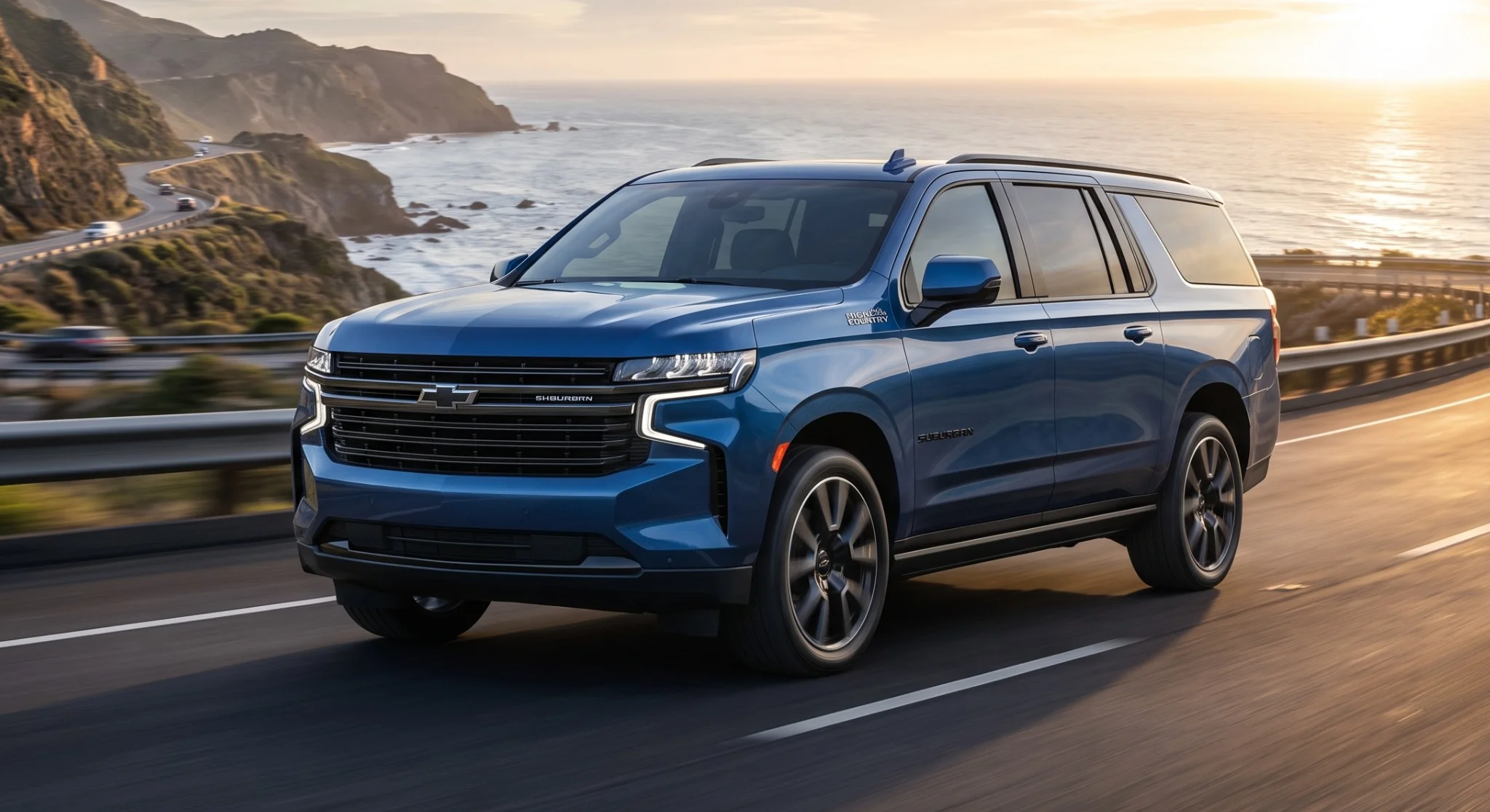 2026 Chevrolet Suburban full-size three-row SUV parked in profile