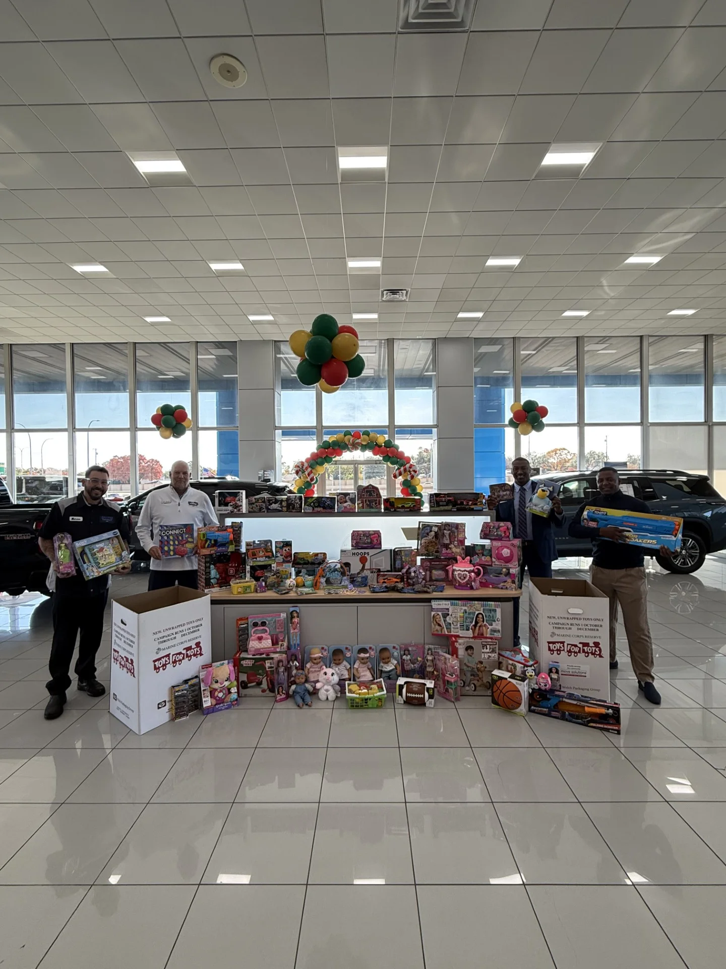 Toys donated by Galleria Chevrolet to restock Metrocrest Services