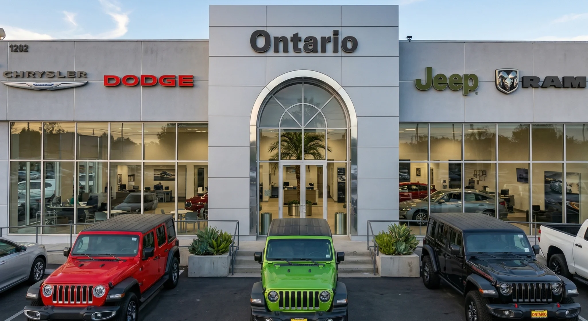 Jeep Chrysler Dodge RAM of Ontario dealership in the Ontario Auto Center