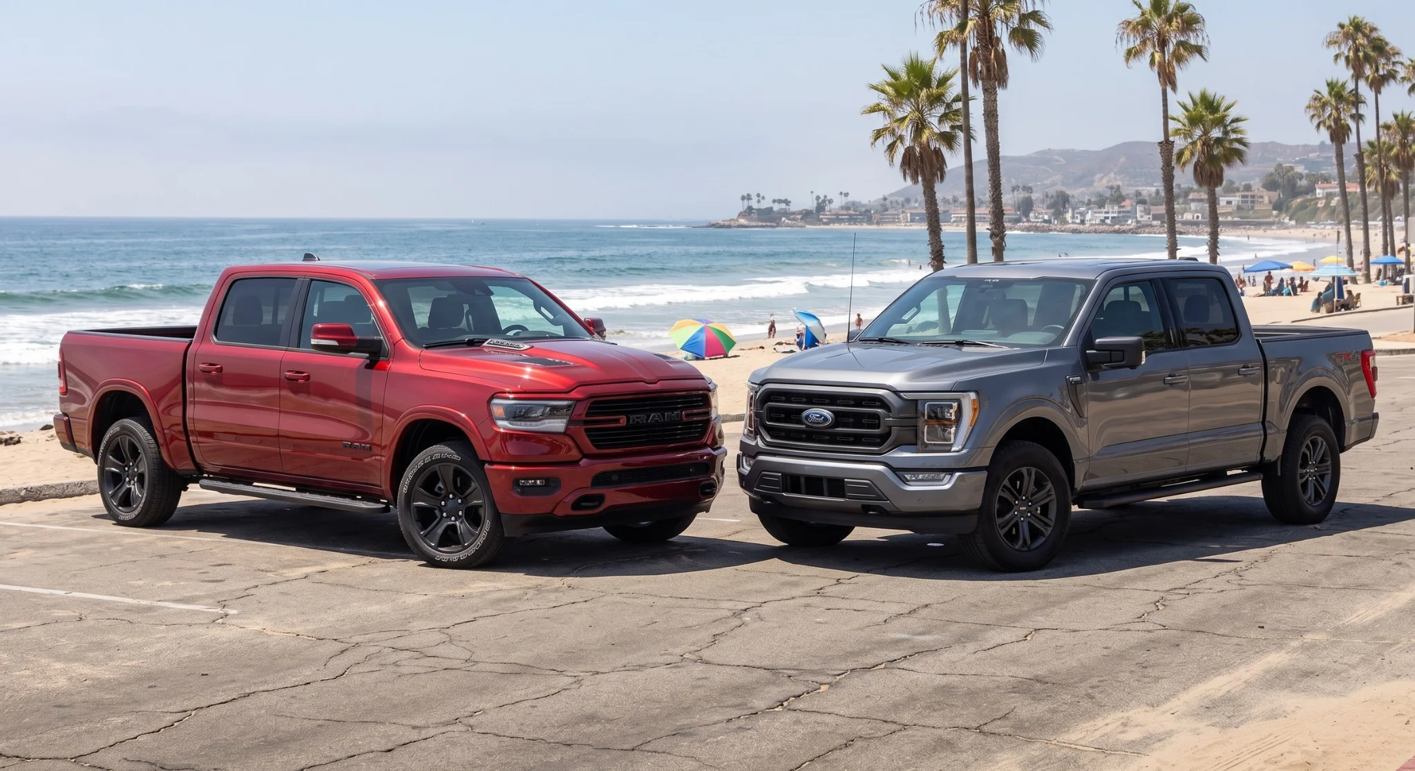 2026 RAM 1500 and 2026 Ford F-150 truck comparison