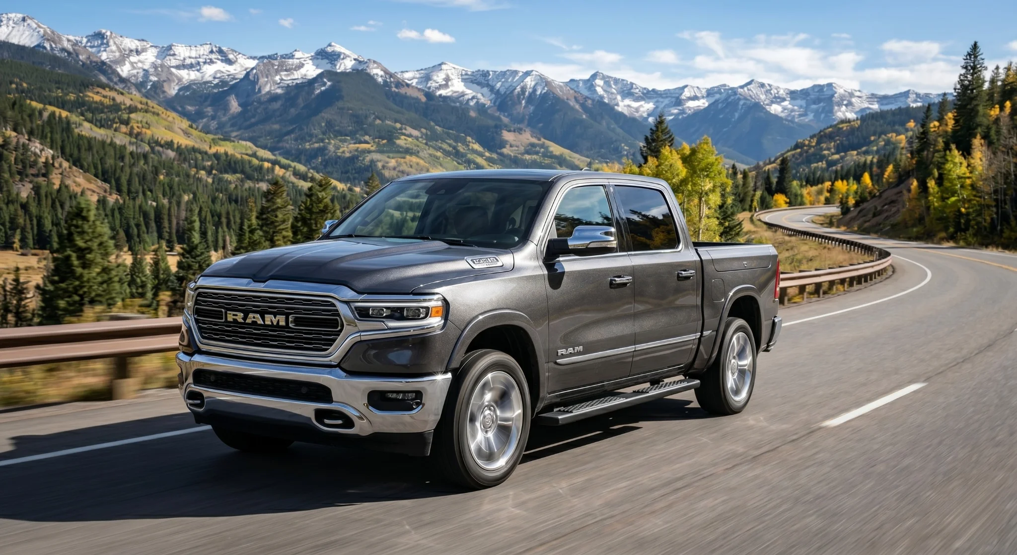 Checking tire pressure on a RAM 1500 — the foundation of monthly tire maintenance