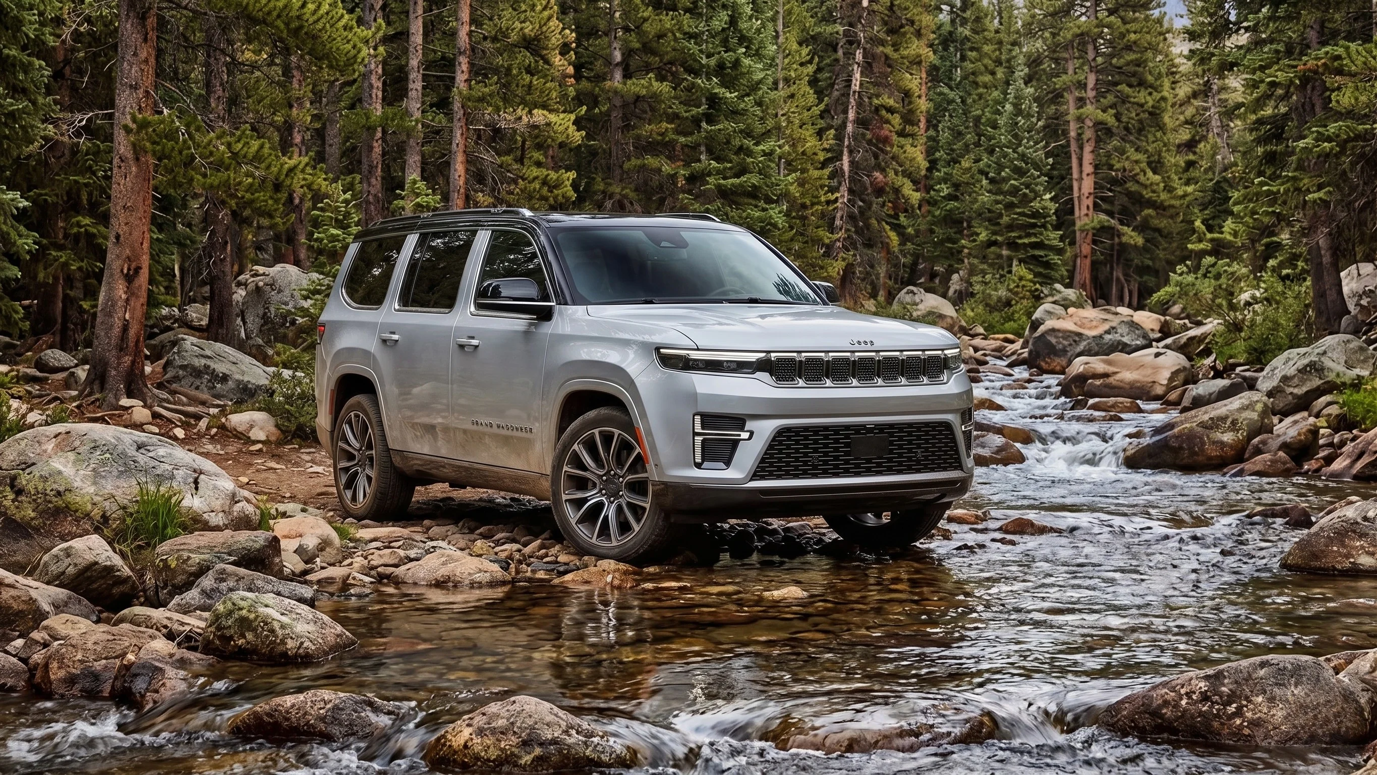 2026 Jeep family SUV lineup for Ontario, CA families: Grand Wagoneer, Grand Cherokee L, and Compass