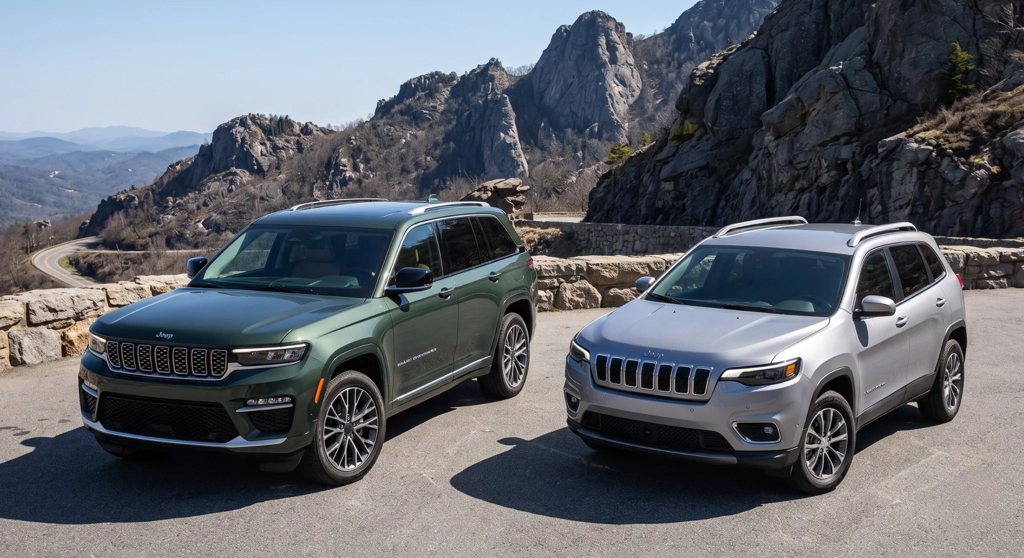 2026 Jeep Grand Cherokee and 2026 Jeep Cherokee SUVs compared at Jeep Chrysler Dodge RAM of Ontario