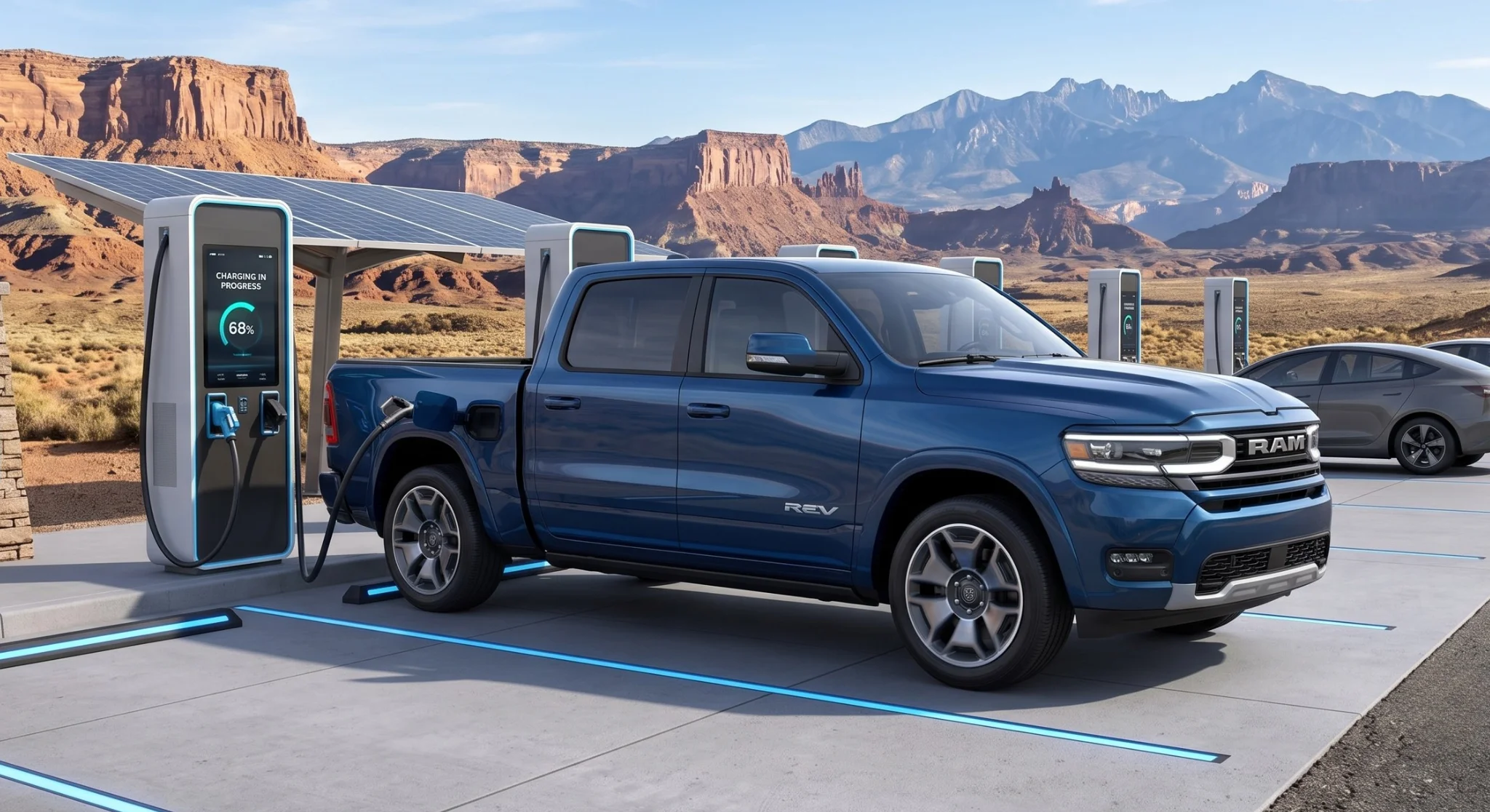 2026 Ram 1500 REV range-extended electric pickup truck