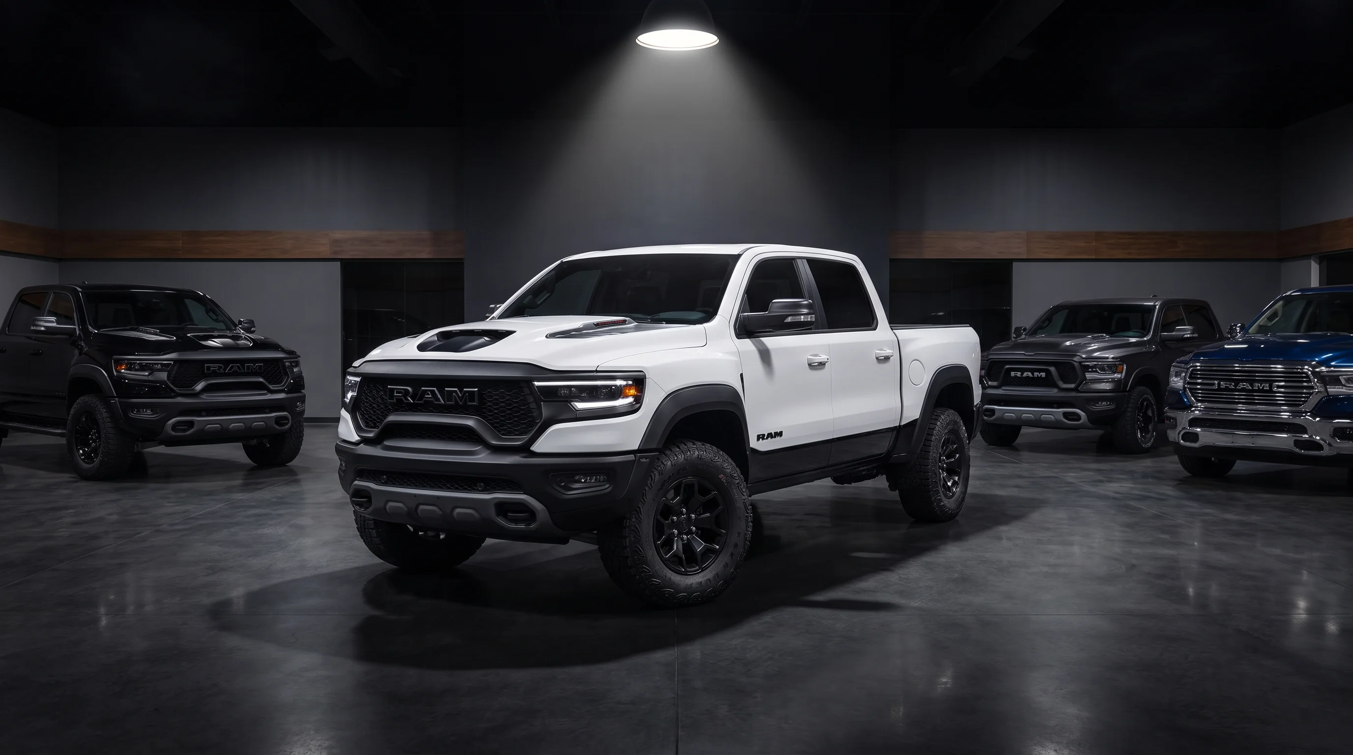 2026 Ram 1500 RHO off-road performance pickup with 35-inch all-terrain tires, available at Jeep Chrysler Dodge RAM of Ontario in Ontario, CA
