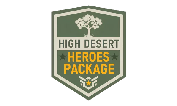 High Desert Heroes Package official badge — Joshua Tree CDJR