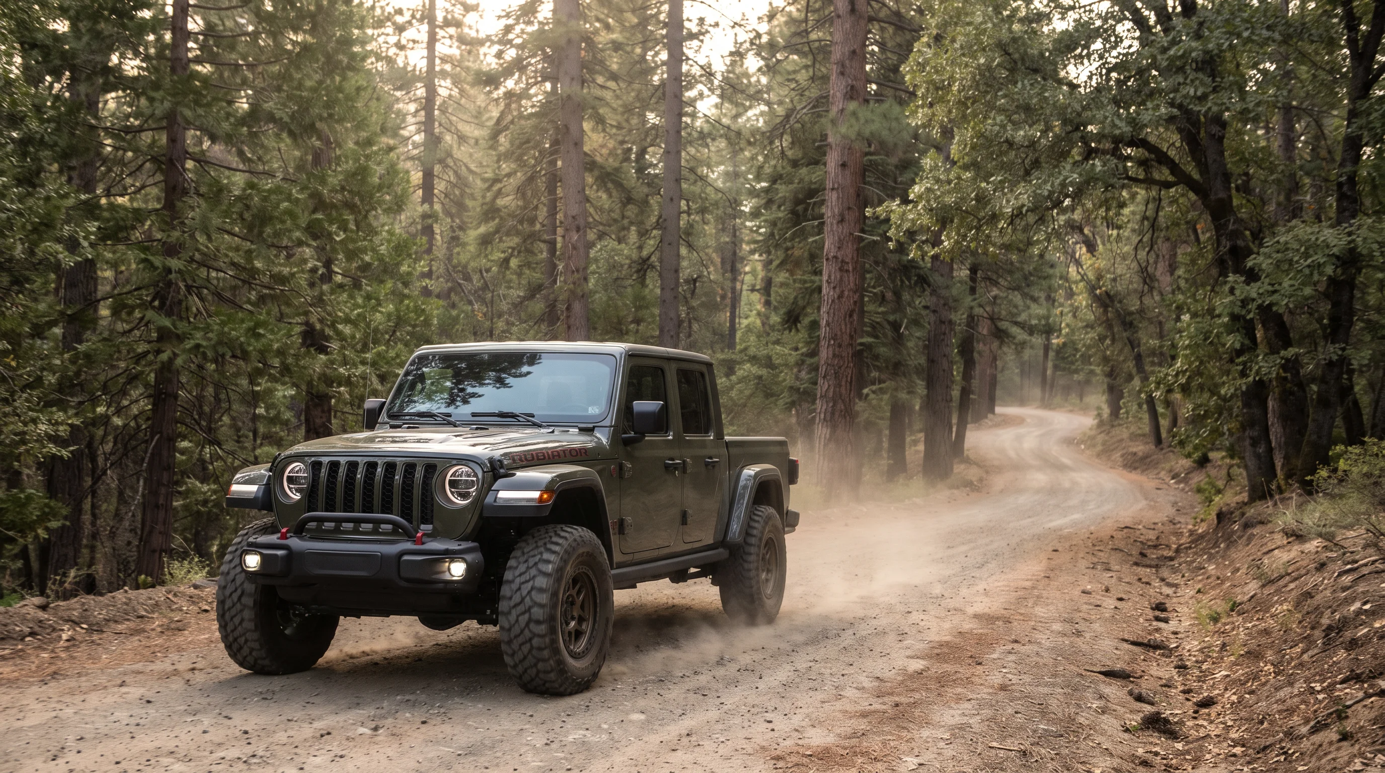 2026 Jeep Gladiator parked on a rocky high desert trail near Yucca Valley, California