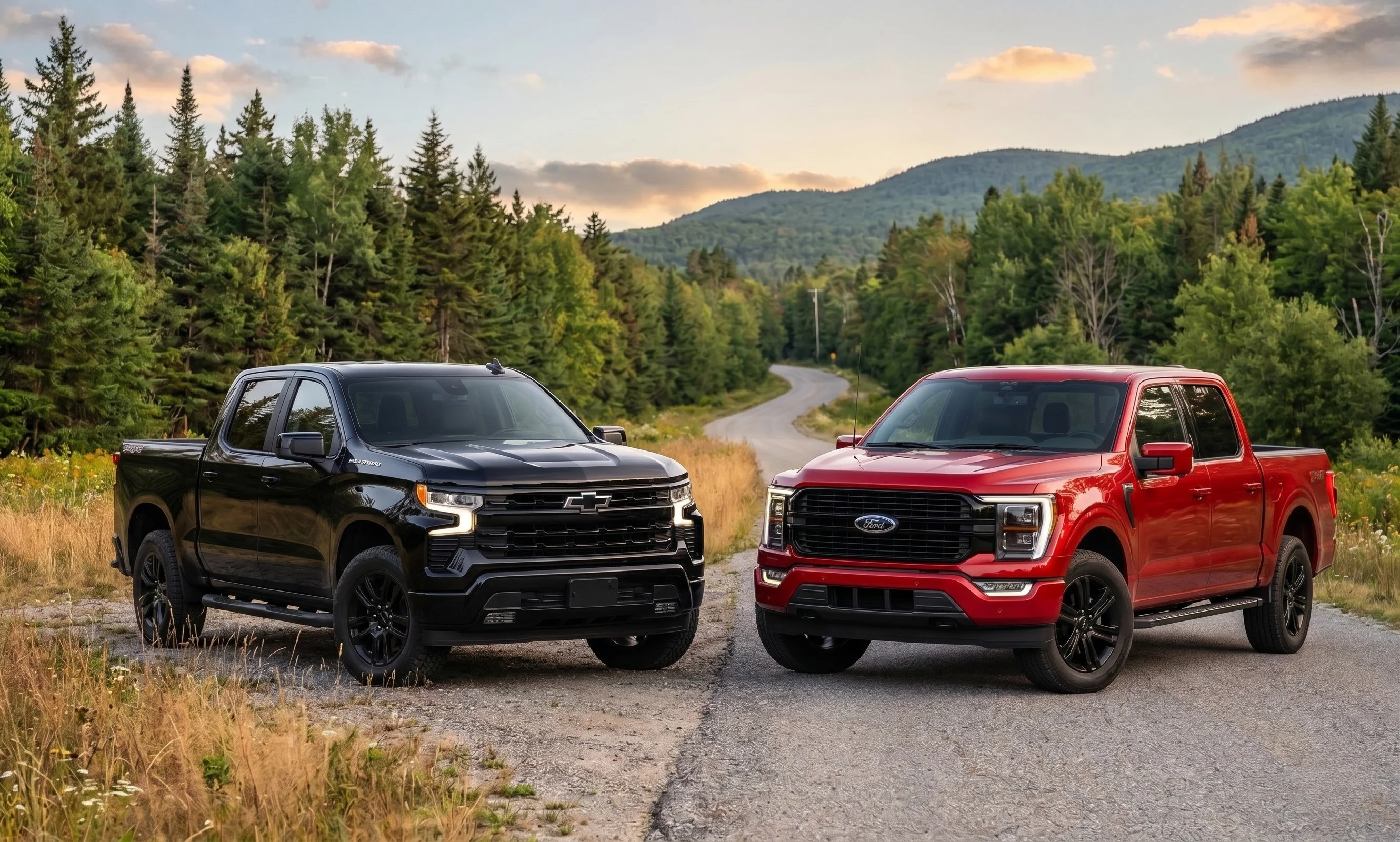 2026 Chevrolet Silverado 1500 and 2026 Ford F-150 full-size pickups compared