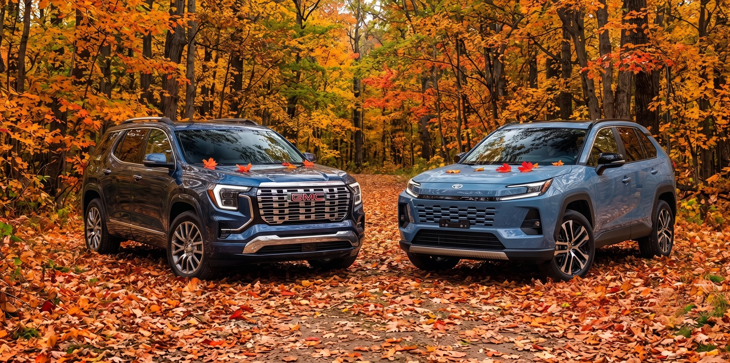 2026 GMC Terrain comparado con el 2026 Toyota RAV4 en Legacy GMC of Waxahachie