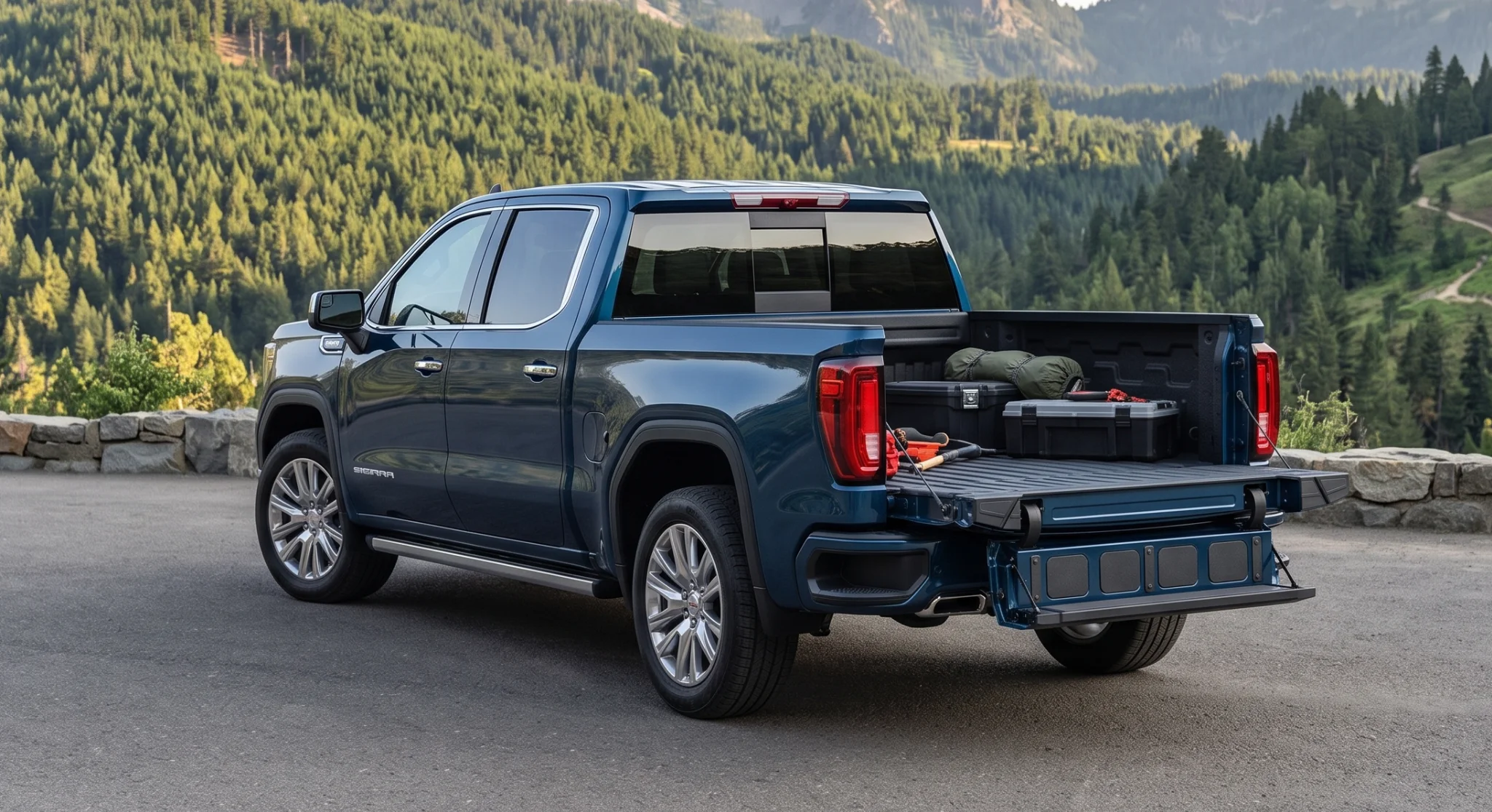 2026 GMC Sierra 1500 with the six-function MultiPro Tailgate