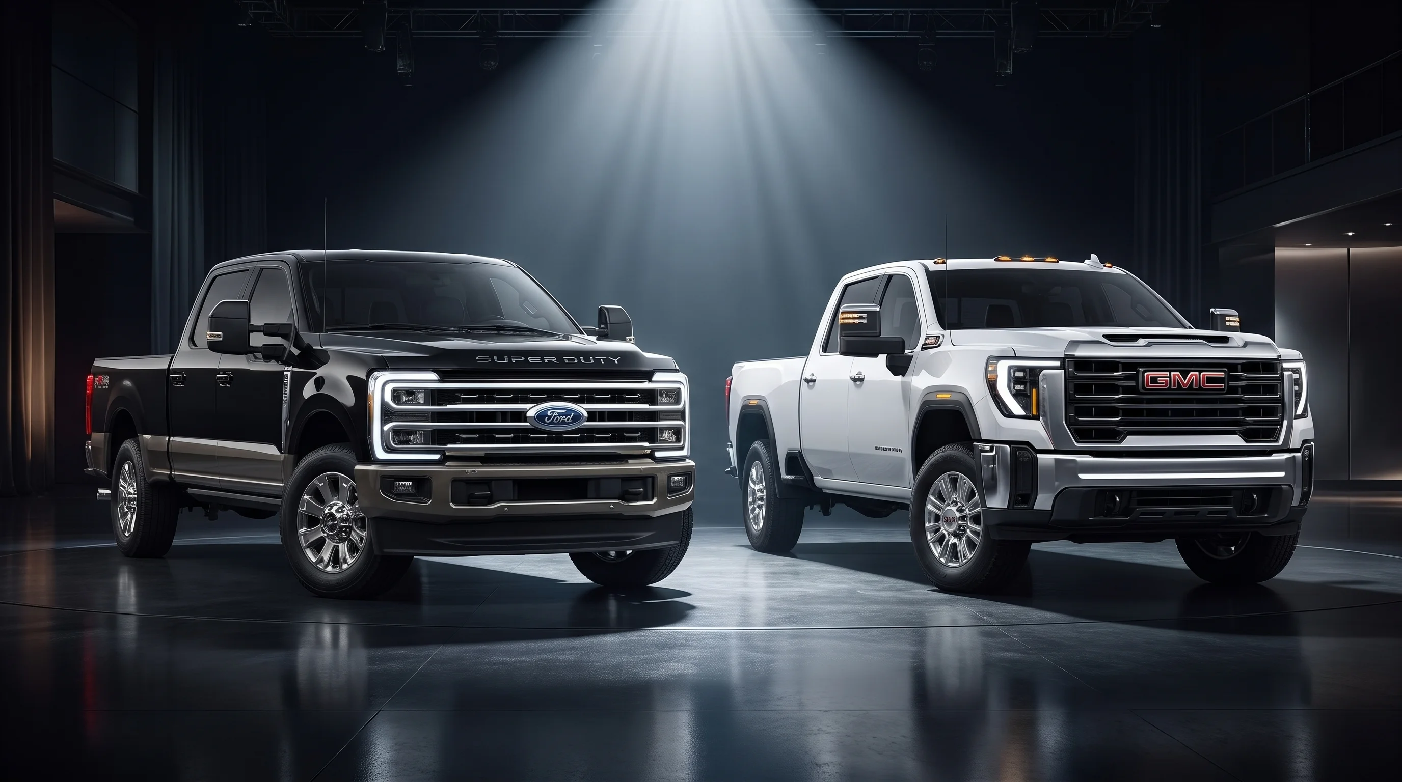 2026 GMC Sierra 2500HD compared with the 2026 Ford F-250 Super Duty at Legacy GMC of Waxahachie