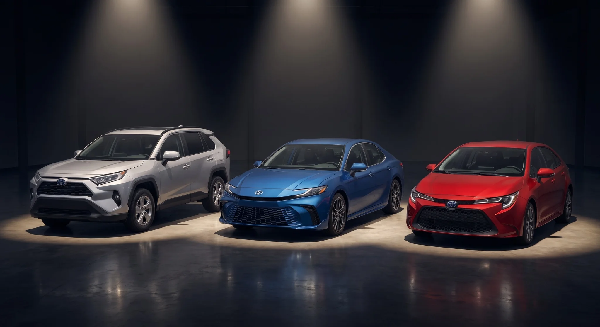 2026 Toyota Camry Hybrid, Corolla Hybrid, and RAV4 Hybrid compared for Dallas commuters at Legacy Toyota of Dallas