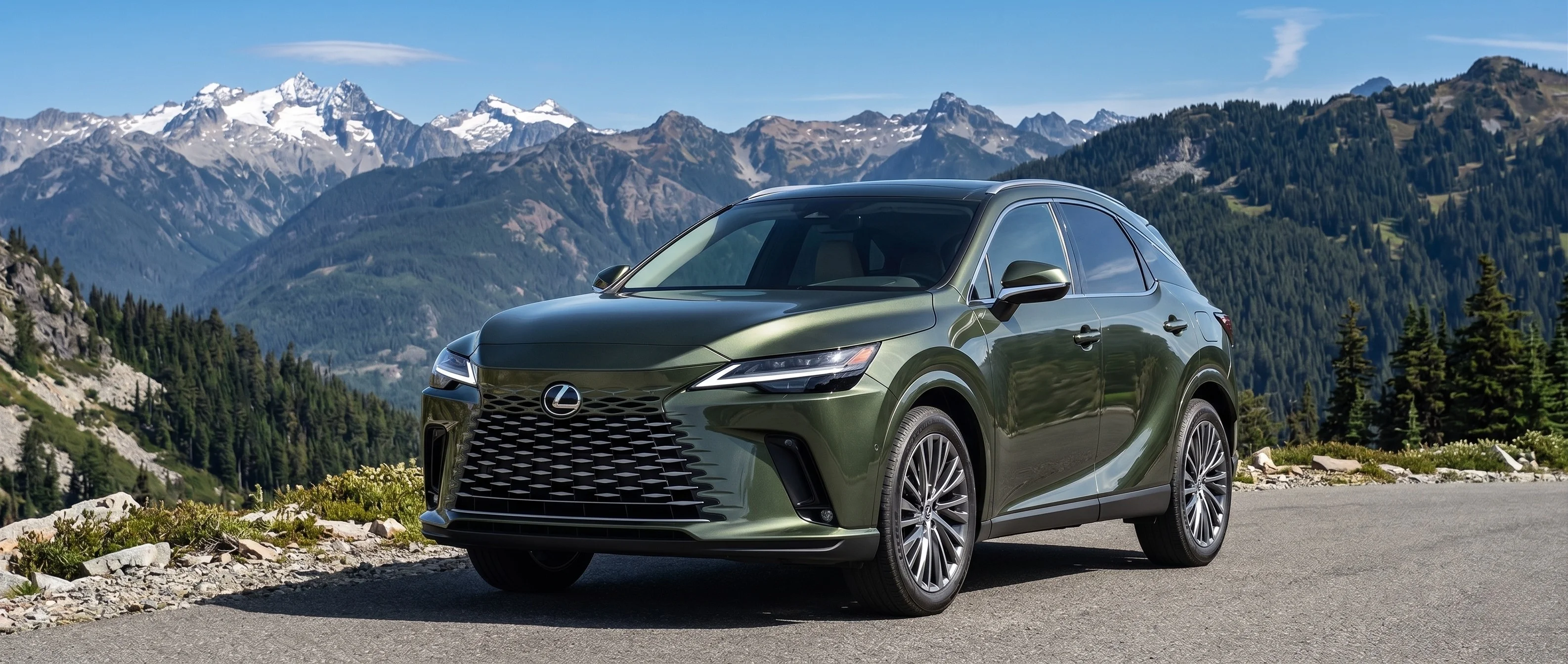 2026 Lexus RX Hybrid parked at Lexus of Woodland Hills