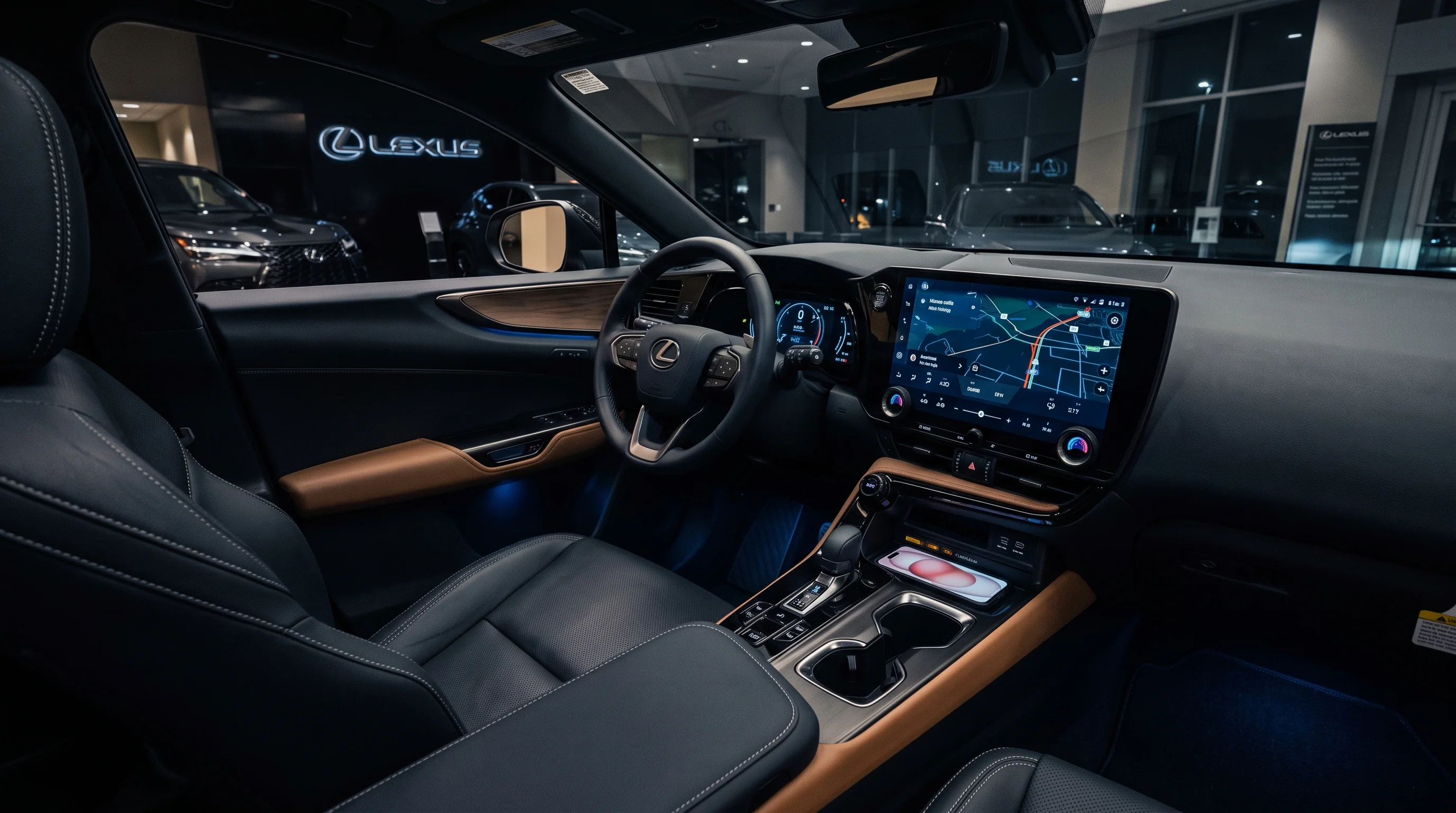 2026 Lexus NX interior cabin at Lexus of Woodland Hills in Woodland Hills, California