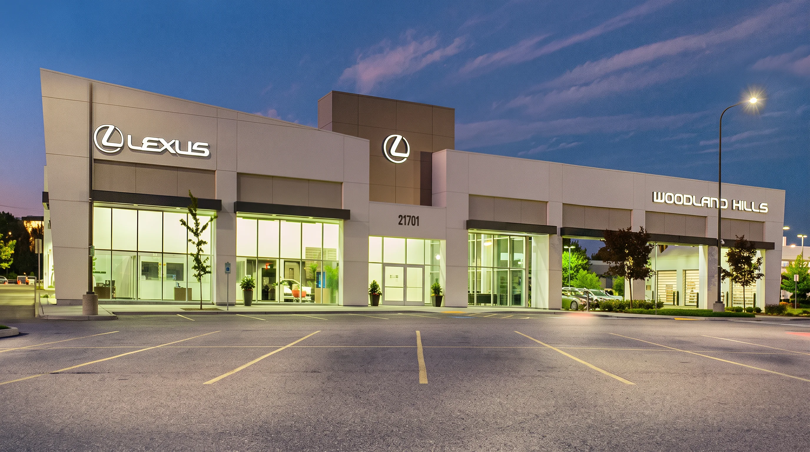 Lexus of Woodland Hills dealership on Ventura Blvd in Woodland Hills, California