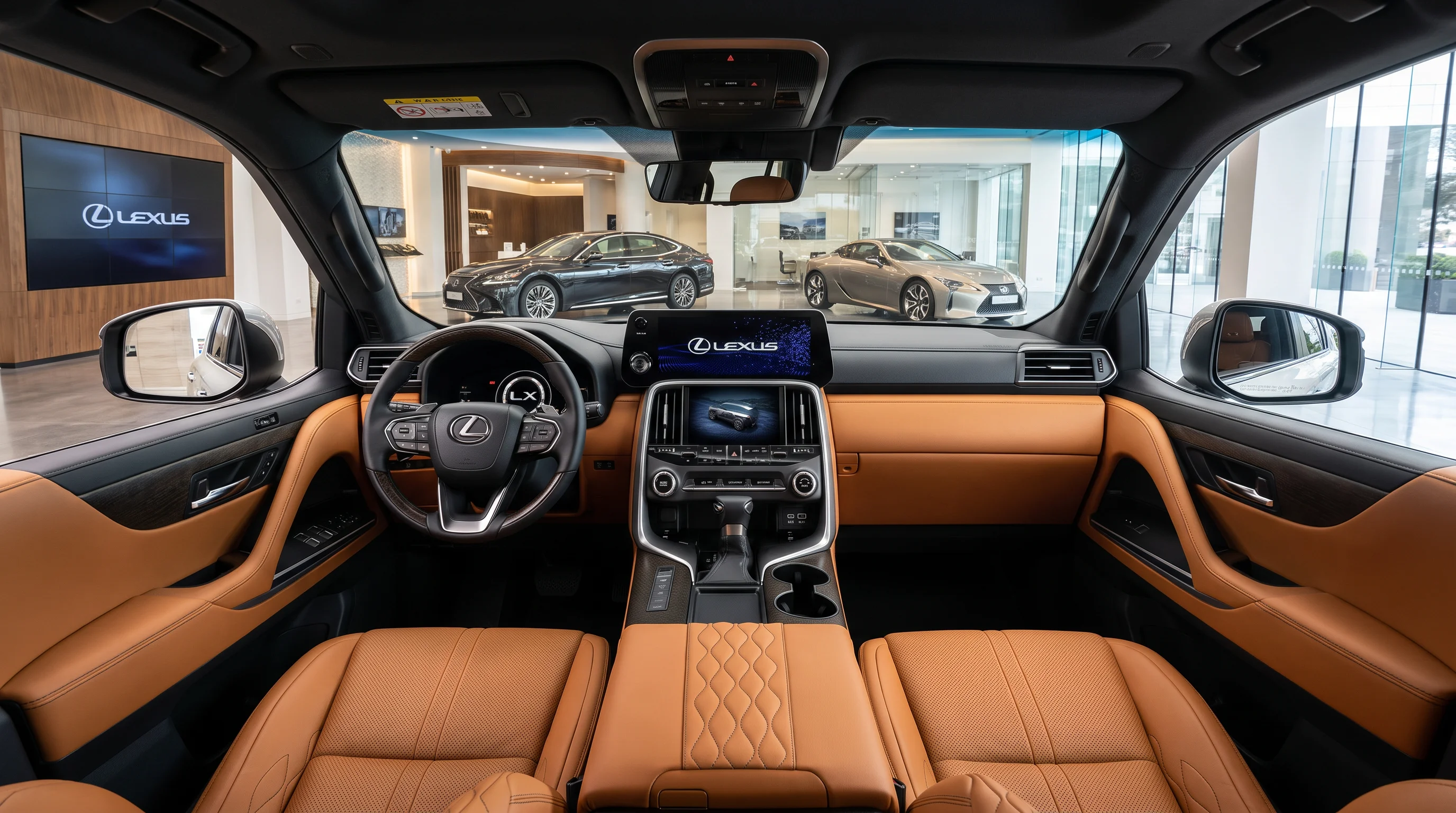 2026 Lexus LX 600 interior, the seven-passenger cabin of the full-size Lexus luxury SUV