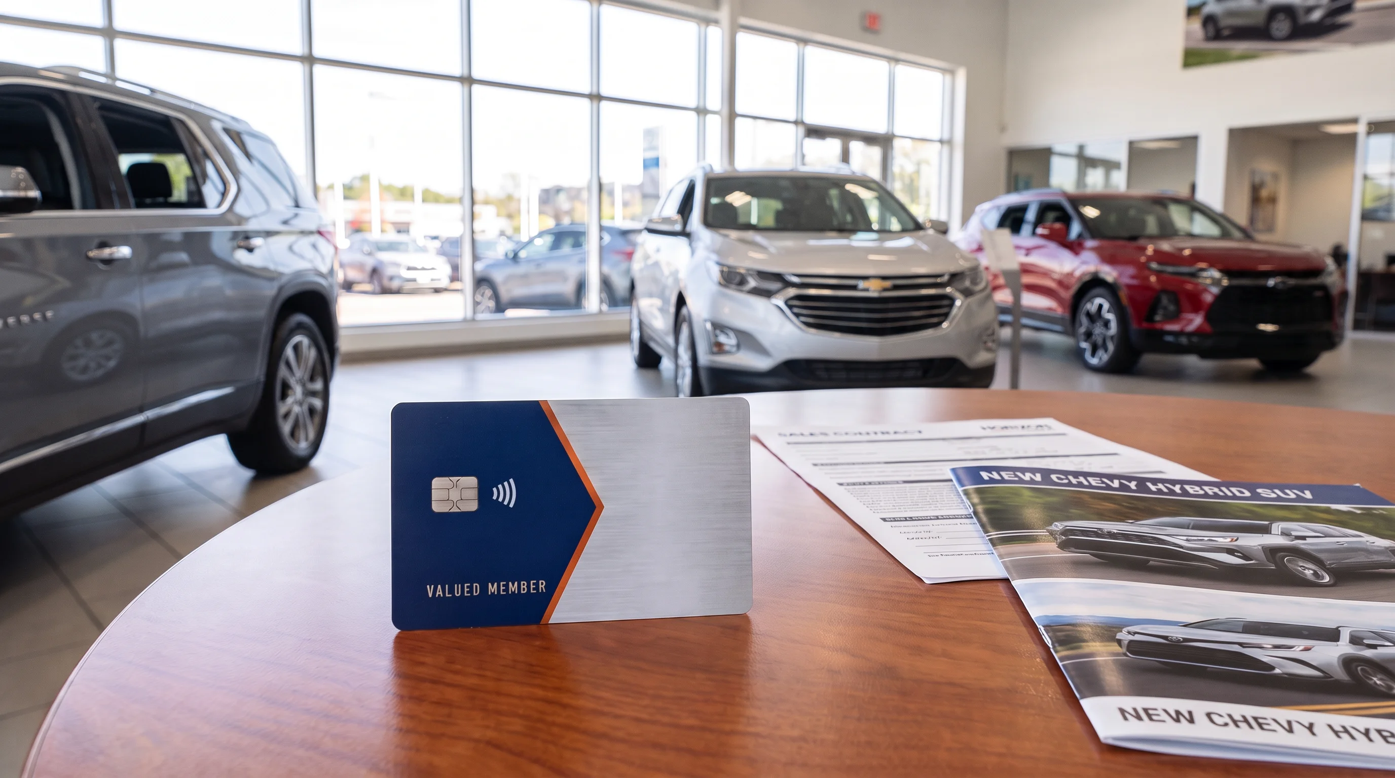 Car shopper reviewing bad-credit and no-credit auto financing options at Lynch Mukwonago in Mukwonago, WI