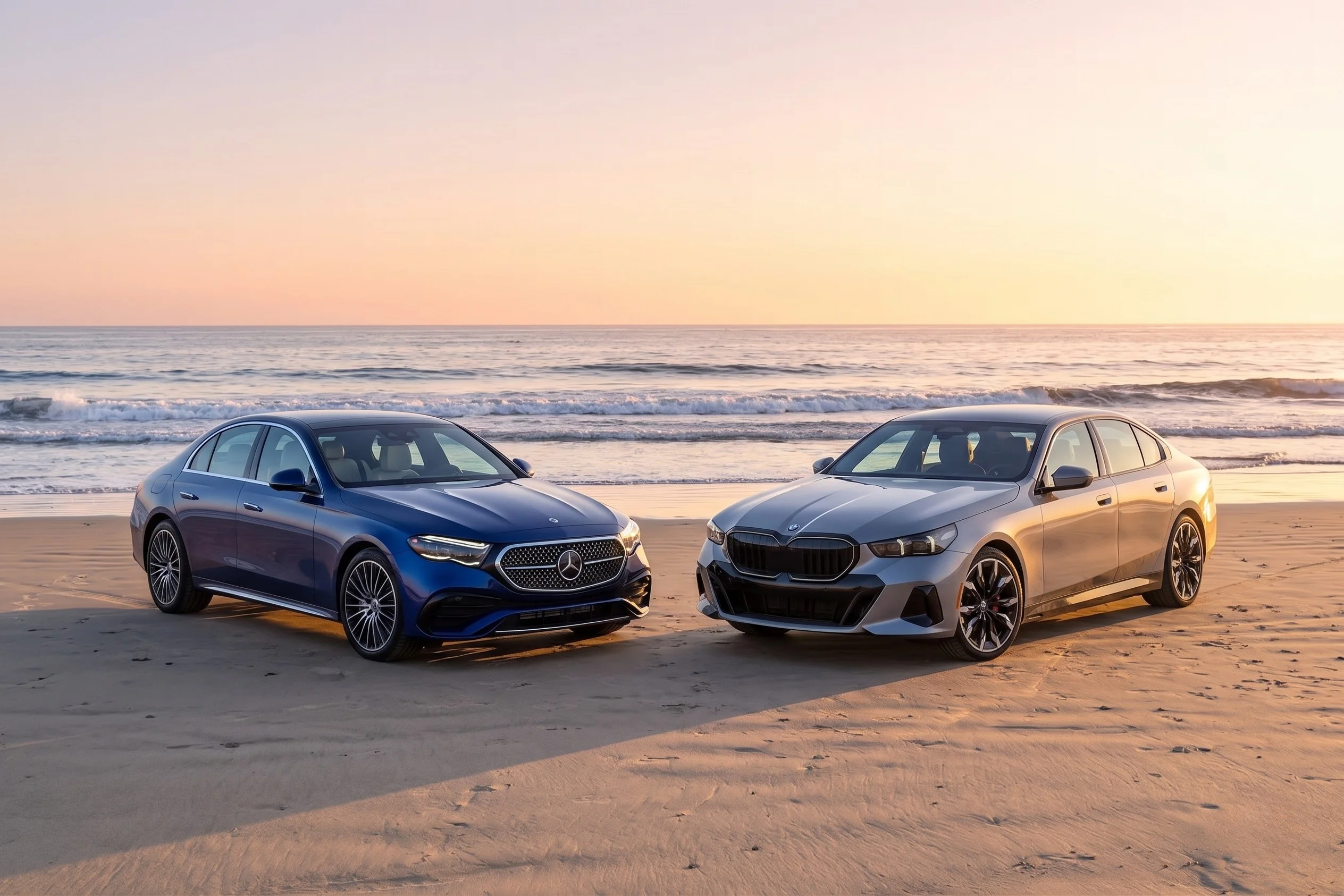 2026 Mercedes-Benz E-Class compared with the 2026 BMW 5 Series at Mercedes-Benz of El Cajon