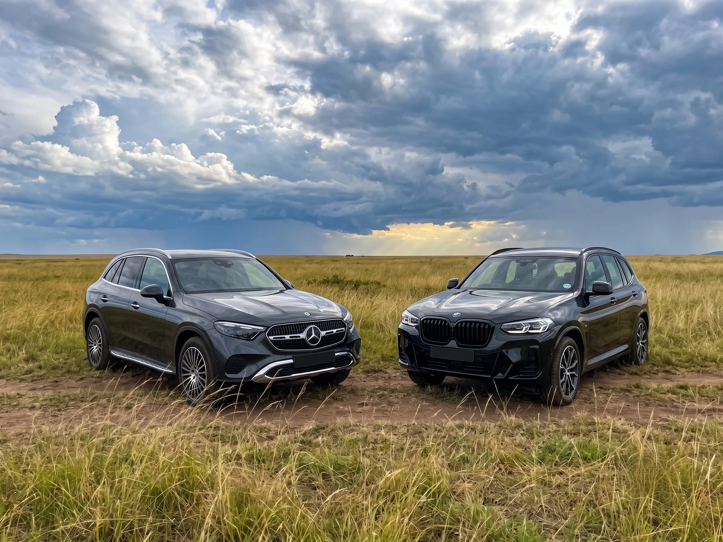2026 Mercedes-Benz GLC and 2026 BMW X3 luxury SUVs compared at Mercedes-Benz of El Cajon