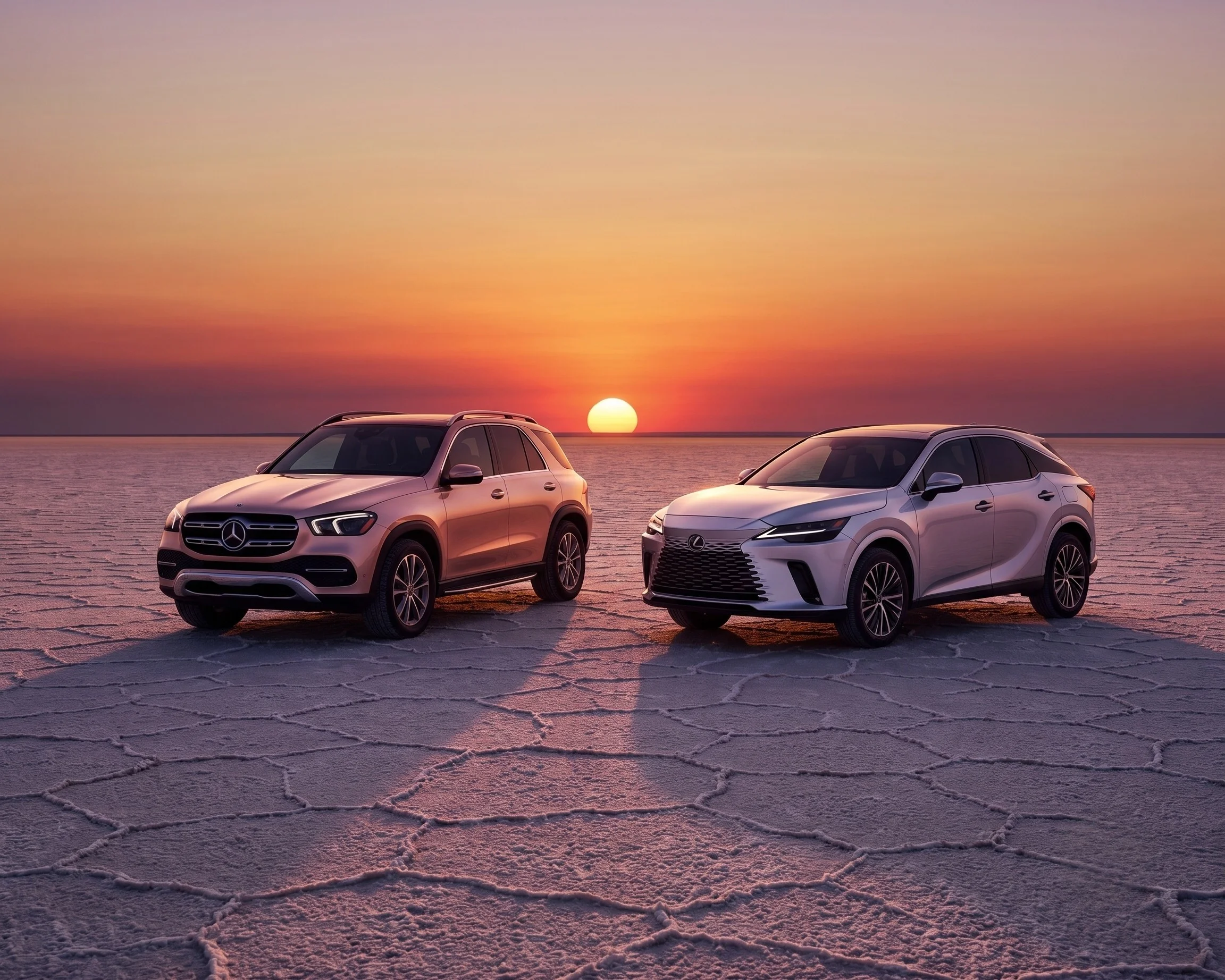2026 Mercedes-Benz GLE and 2026 Lexus RX luxury SUVs compared at Mercedes-Benz of El Cajon
