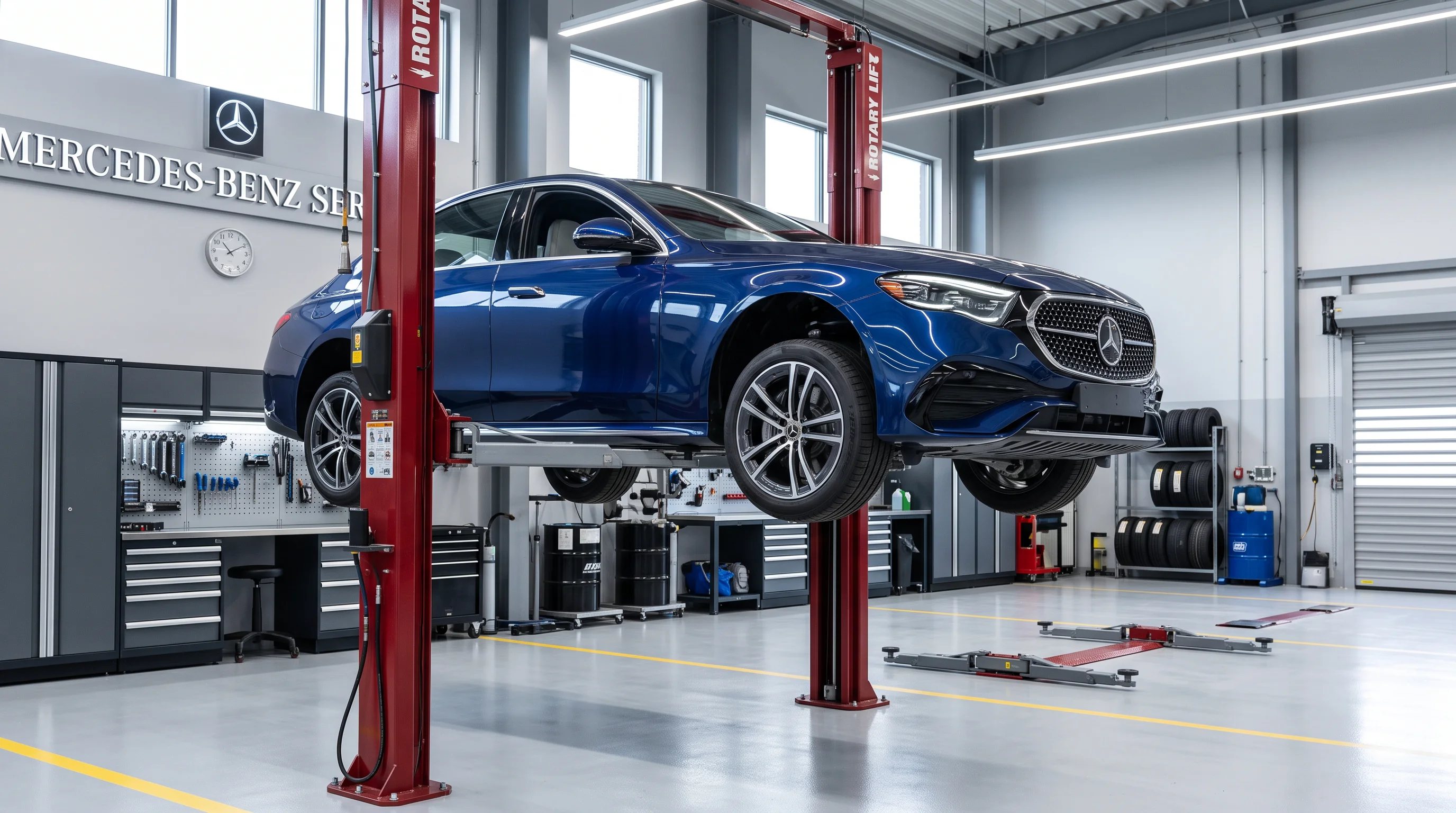 Mercedes-Benz E-Class sedan, a model eligible for Mercedes-Benz Premier Prepaid Maintenance coverage
