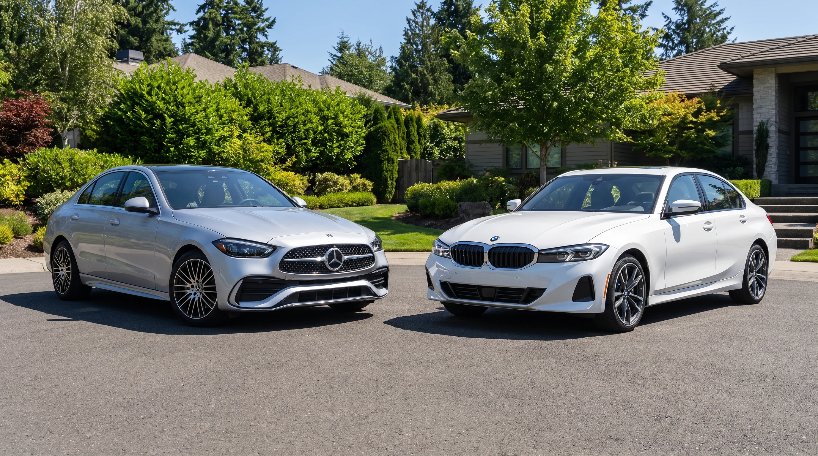 2026 Mercedes-Benz C 300 2026 Mercedes-Benz C 300 vs. 2026 BMW 330i luxury sedan comparison