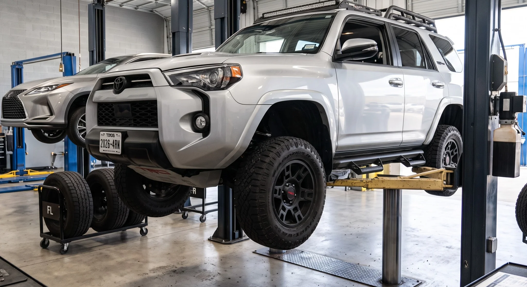 Tire rotation service at North Hollywood Toyota