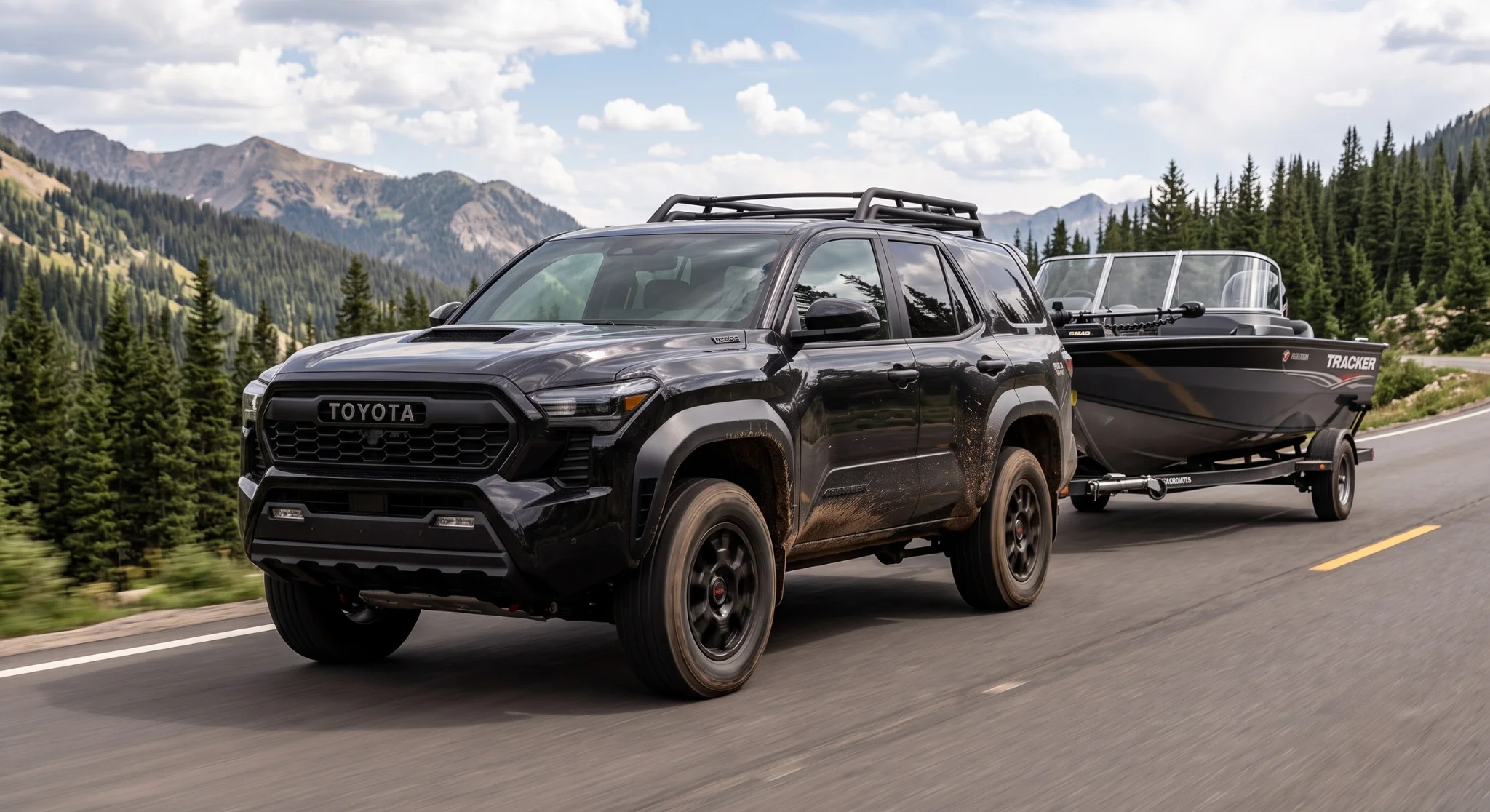 2026 Toyota 4Runner towing a trailer