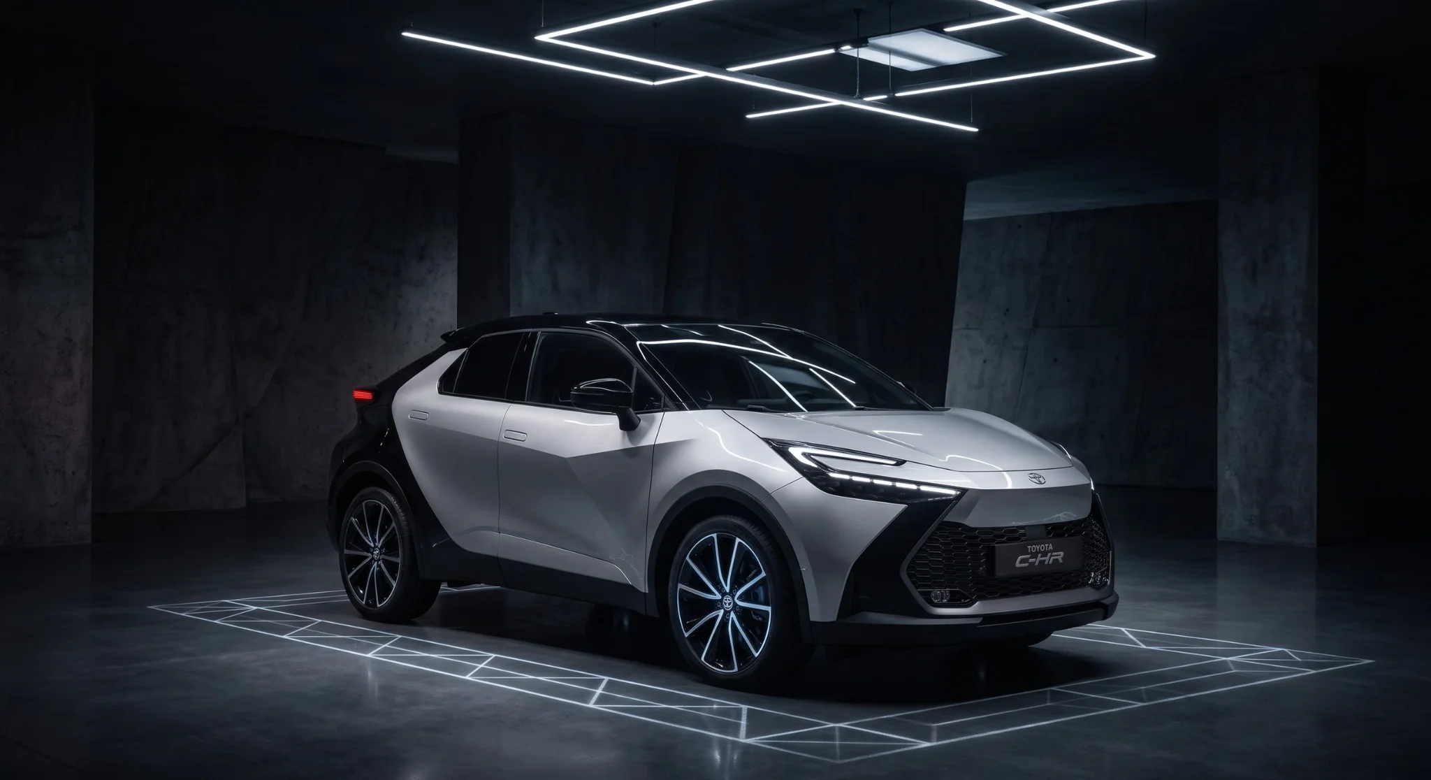 2026 Toyota C-HR all-electric compact crossover in profile