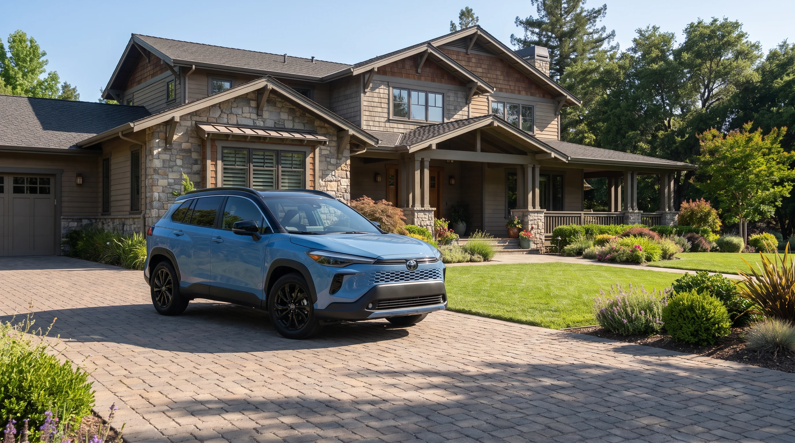 2026 Toyota Corolla Cross compact SUV exterior front three-quarter view