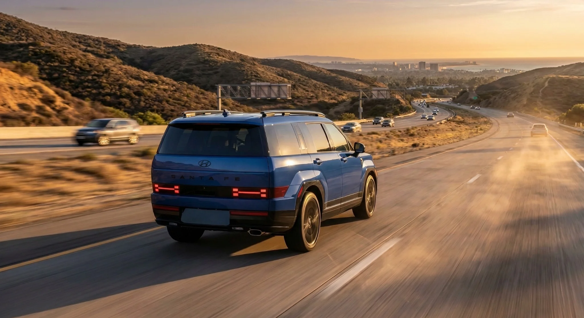 Hyundai vehicle ready for a Southern California summer road trip