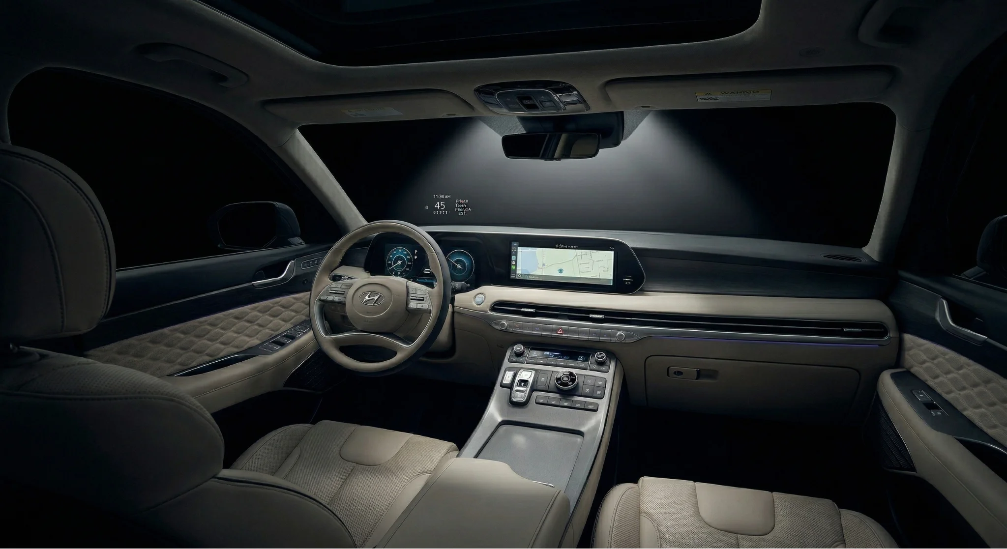 2026 Hyundai Palisade interior cabin at Ontario Hyundai