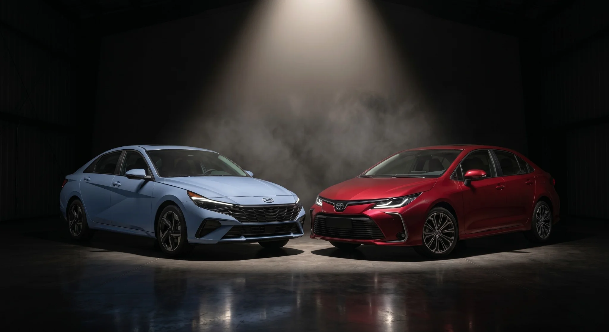 2026 Hyundai Elantra compared with the 2026 Toyota Corolla compact sedan