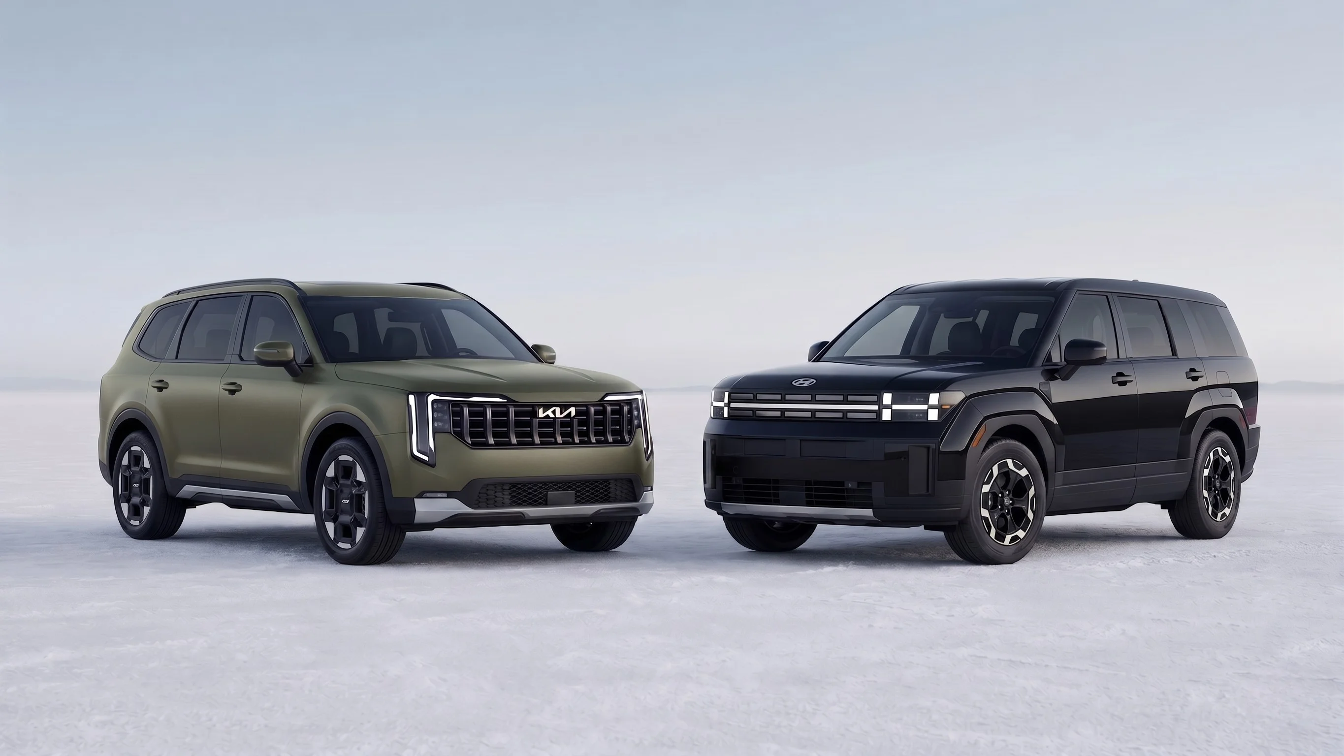 2026 Hyundai Santa Fe compared with the Kia Telluride three-row SUV at Ontario Hyundai