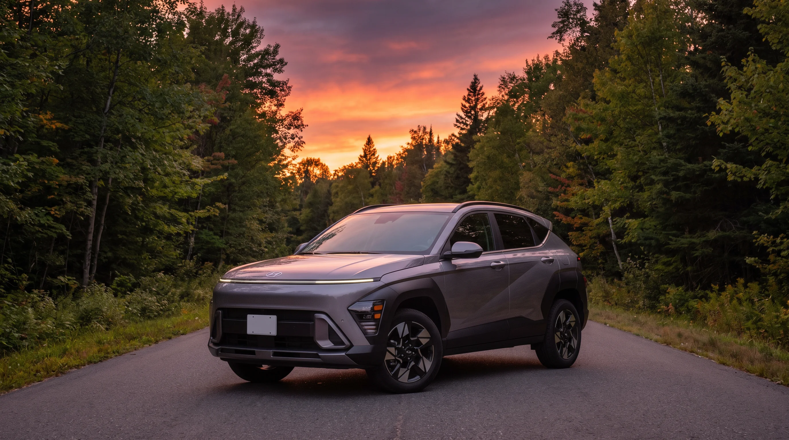 2026 Hyundai Kona subcompact SUV shown in front three-quarter view