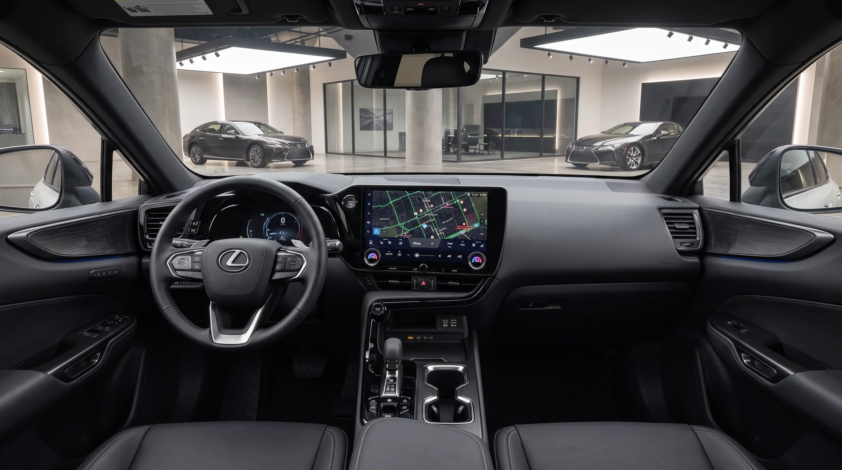 2026 Lexus TX interior showing second-row seating and third-row access