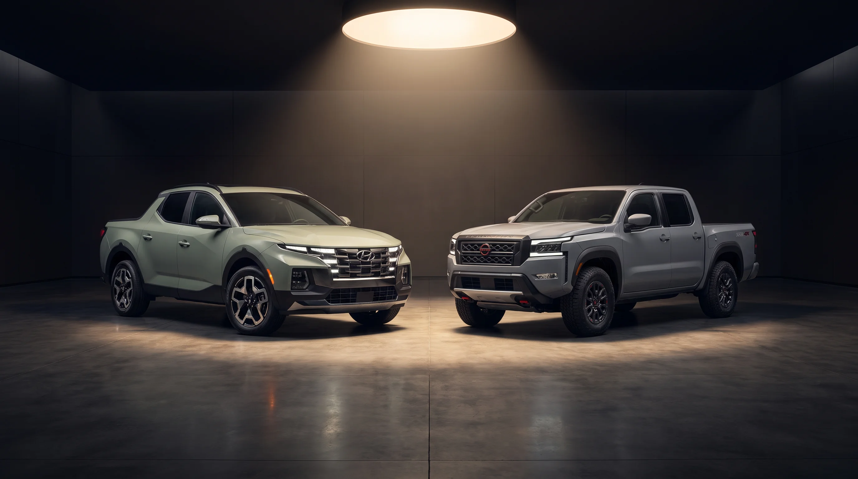 2026 Hyundai Santa Cruz compared with the 2026 Nissan Frontier at Ontario Hyundai in Ontario, CA