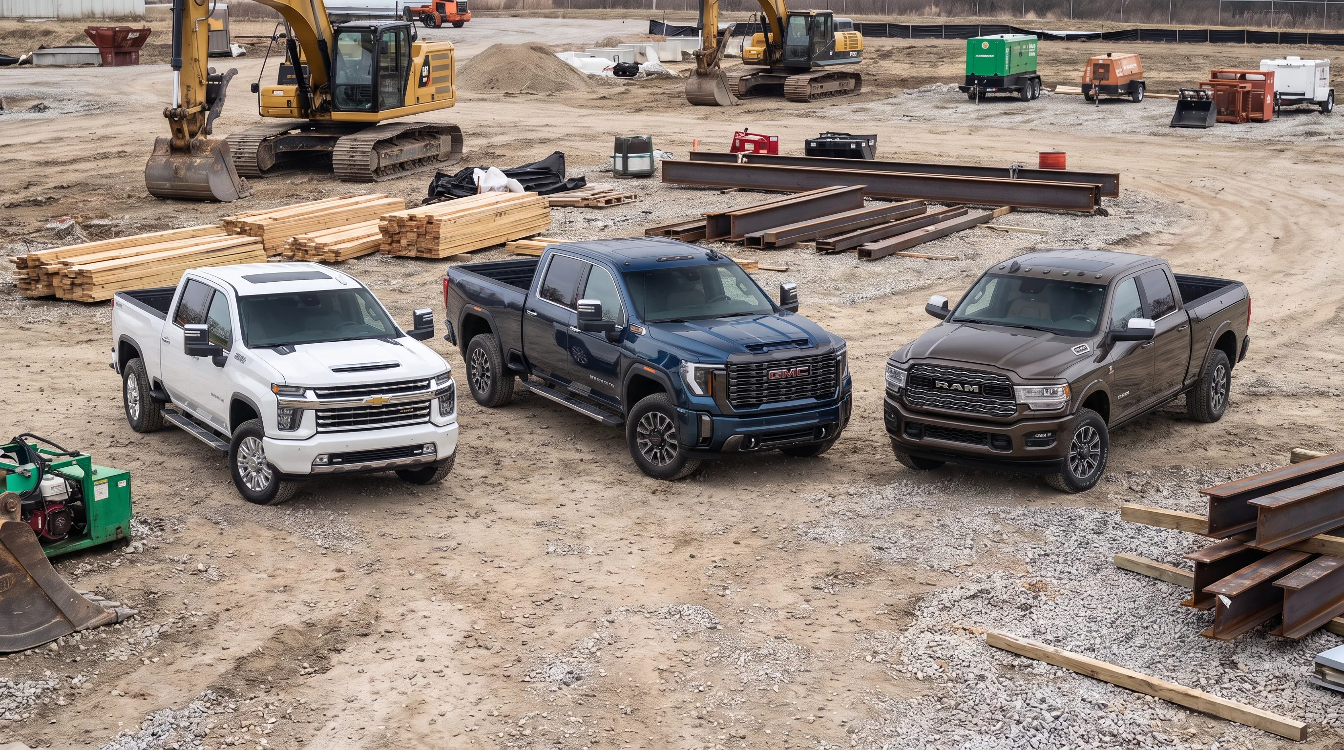 Camionetas heavy-duty Chevrolet Silverado HD, GMC Sierra HD y Ram 2500 para contratistas en Ontario, California